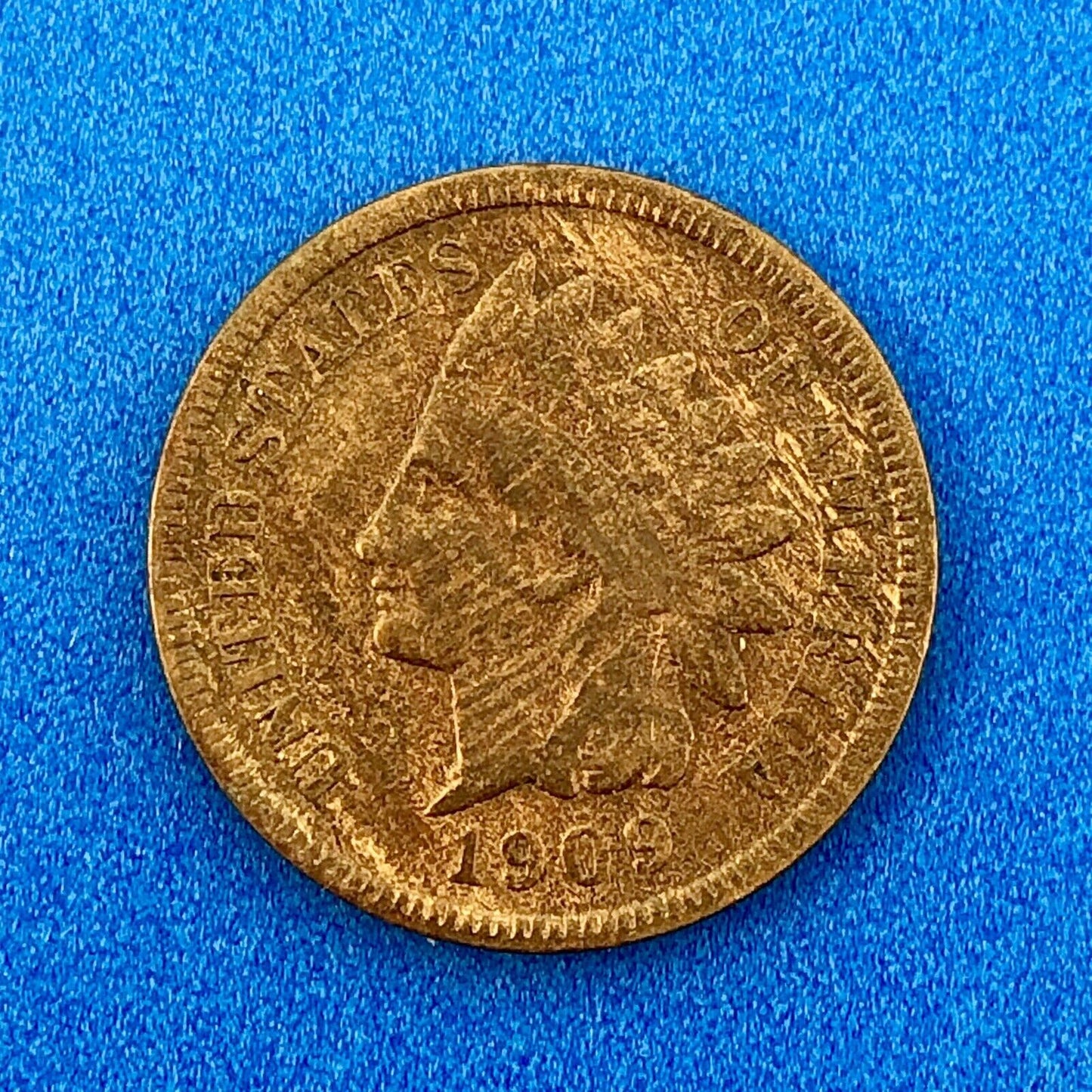 1909 S Indian Head One Cent Penny Type 3 Bronze Better Key San Francisco Coin
