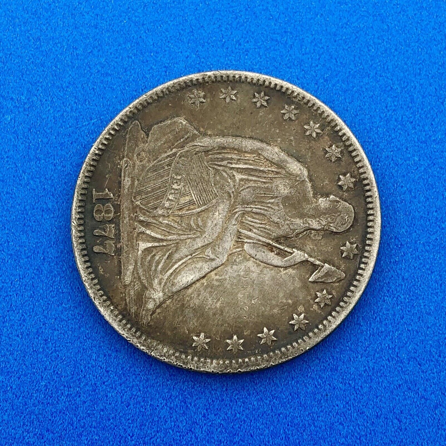 1877 P Silver Seated Half Dollar 50c Better Type 4 Key Rare Philadelphia Coin