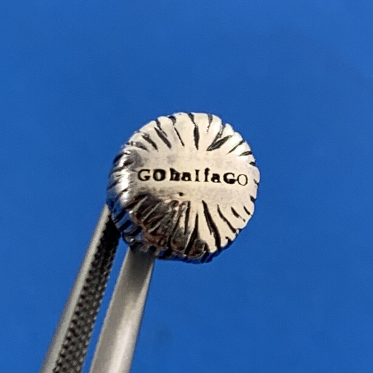 Authentic KALIA 925 Sterling Silver Textured Tiki Hut Slide Bracelet Charm