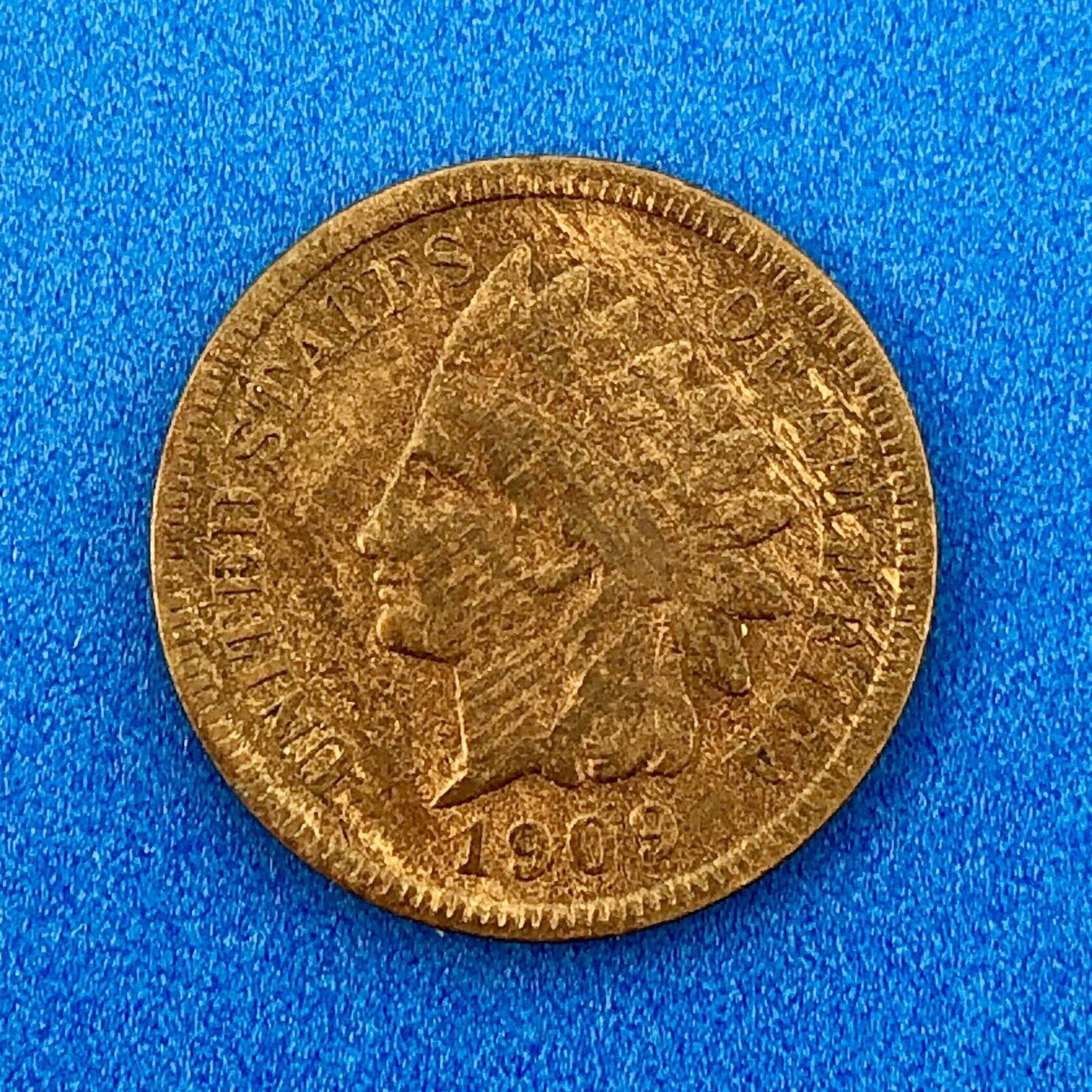 1909 S Indian Head One Cent Penny Type 3 Bronze Better Key San Francisco Coin