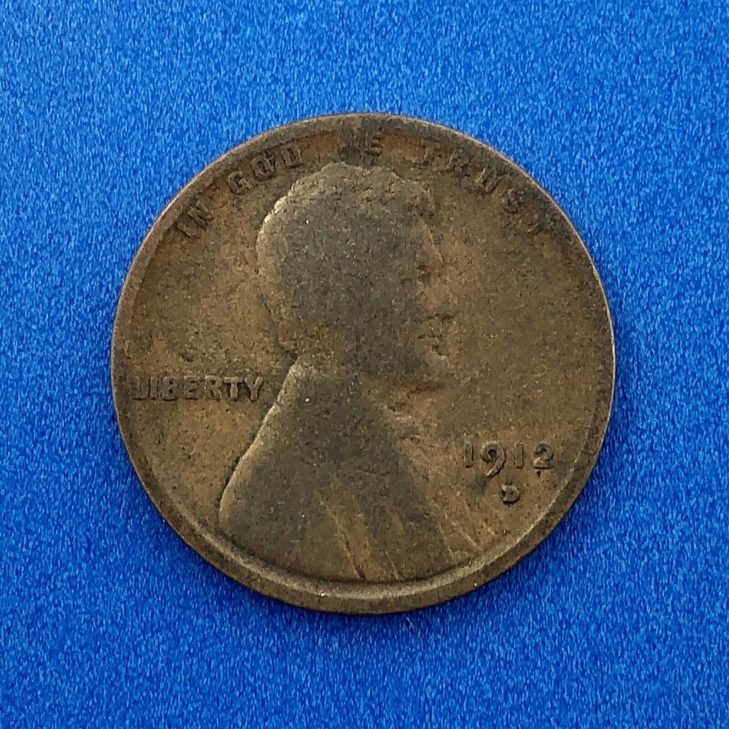 1912 D Lincoln Cent Wheat Ears Reverse Key Rare 1c Cent Penny Denver Coin