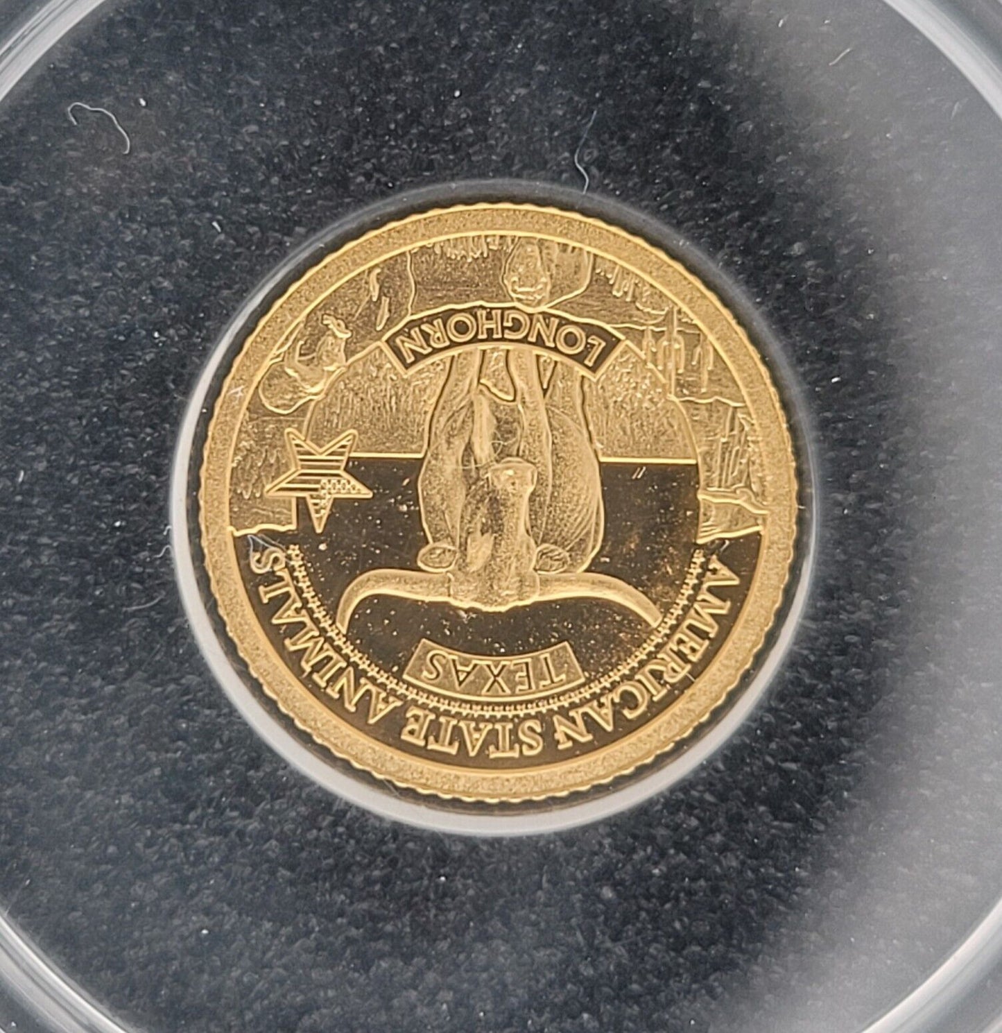 2021 $5 Cook Islands NGC PF70 Proof Ultra Cameo 1/2g .999 Gold Texas Longhorn