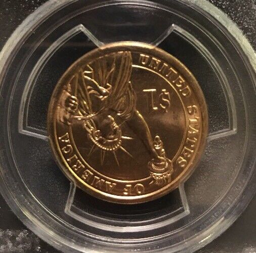 2007 D John Adams Presidential Dollar $1 PCGS MS63 First Day of Issue Position B
