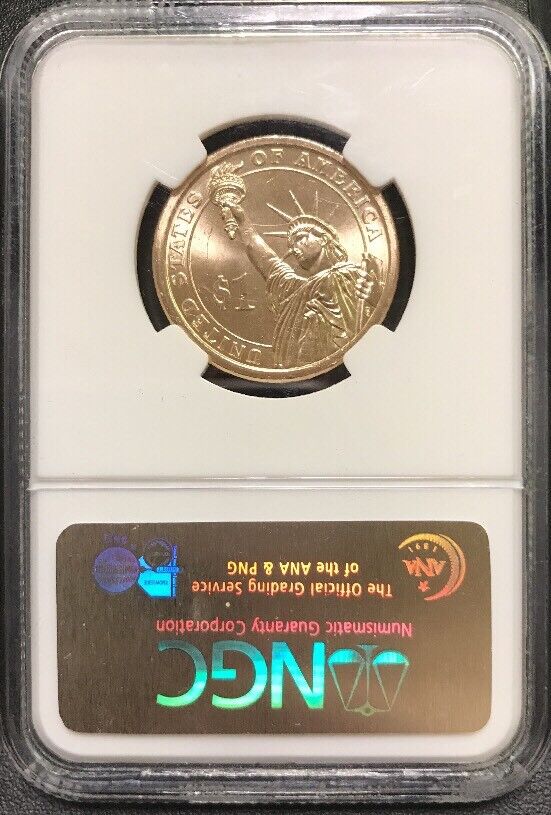 2007 P John Adams Presidential Dollar $1 NGC MS65 First Day of Issue