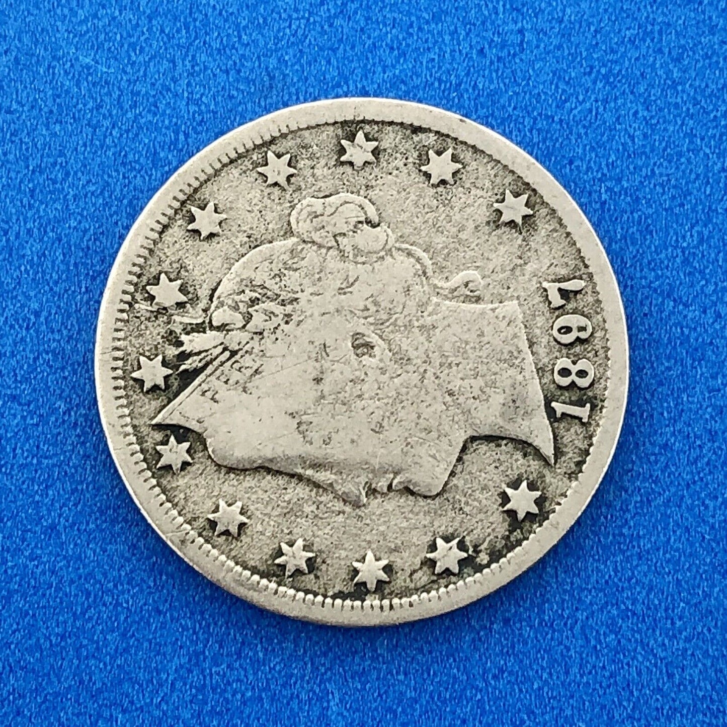 1897 P Liberty Head Nickel Five Cents 5c Better Key Rare Philadelphia Mint Coin