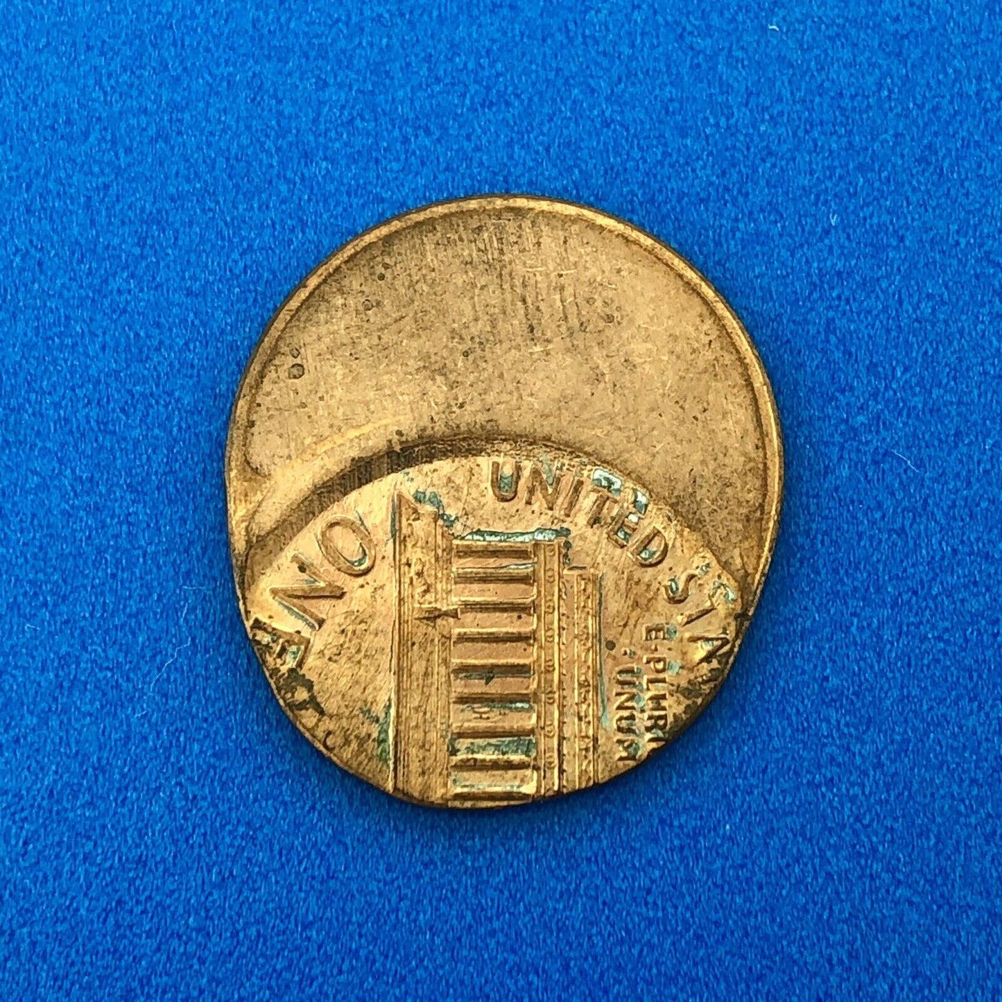 No Date Modern Era Lincoln Memorial One Cent Copper Alloy Off Center Error Coin