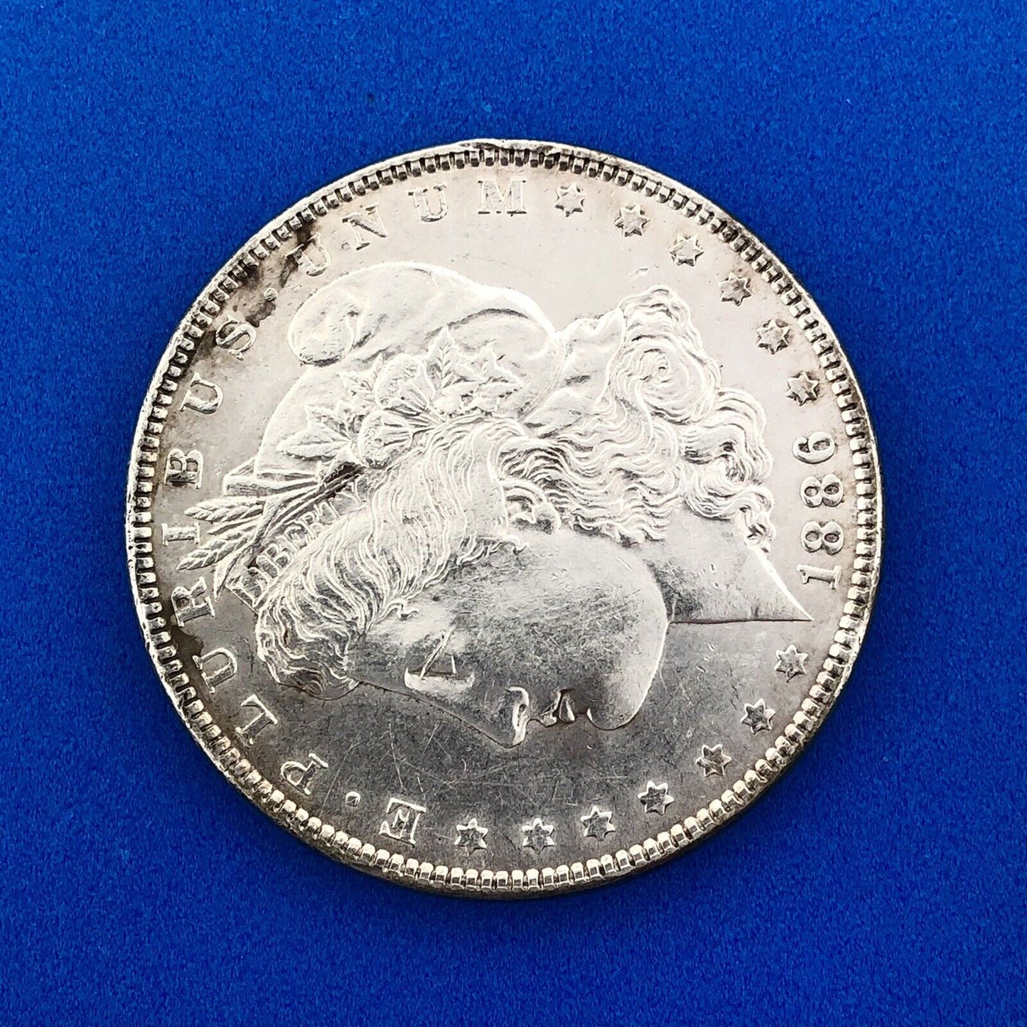 1886 P Morgan Silver Dollar Better Rare Key Philadelphia Mint Coin BU Details