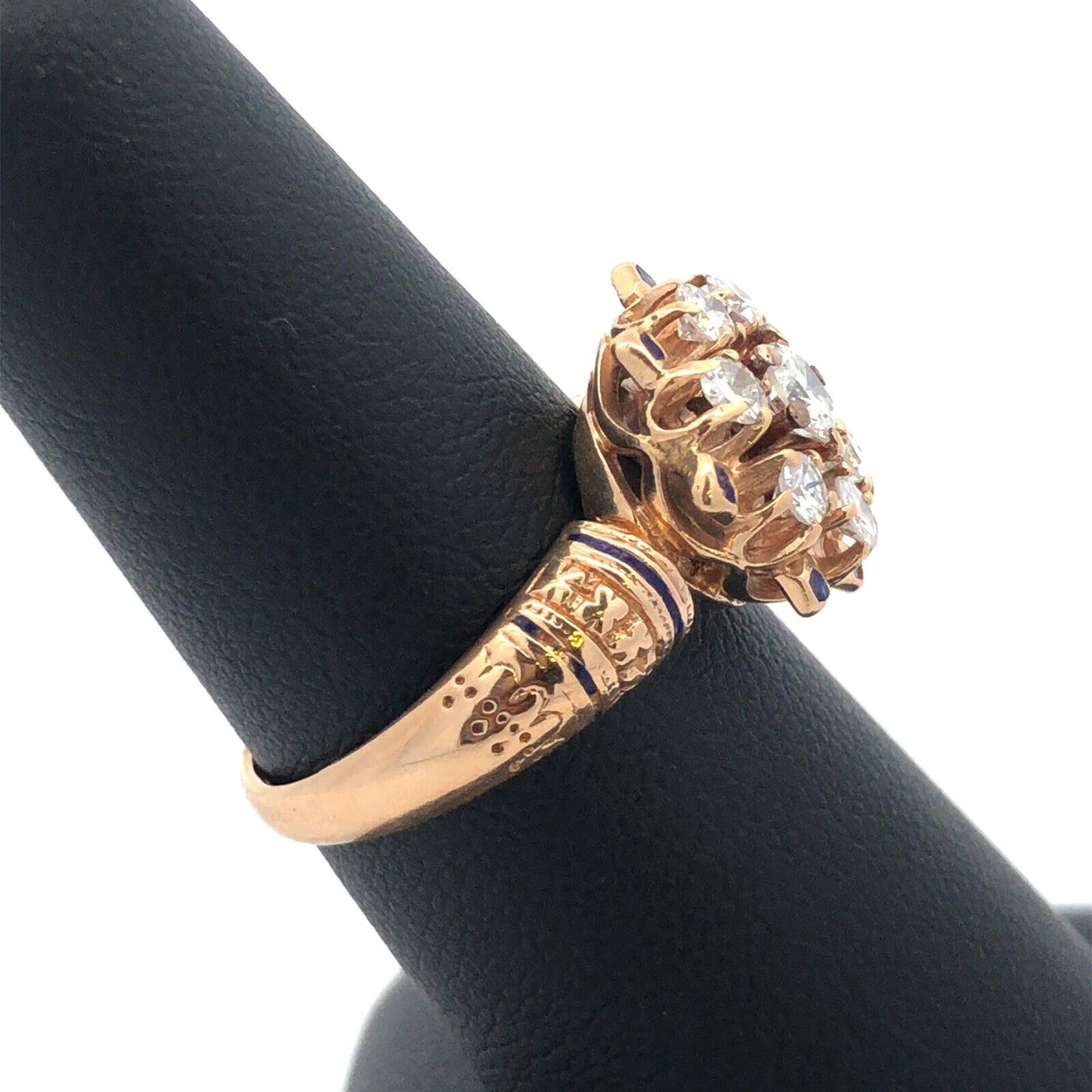 Designer 14K White Gold Round Diamond Wedding Anniversary Band Ring