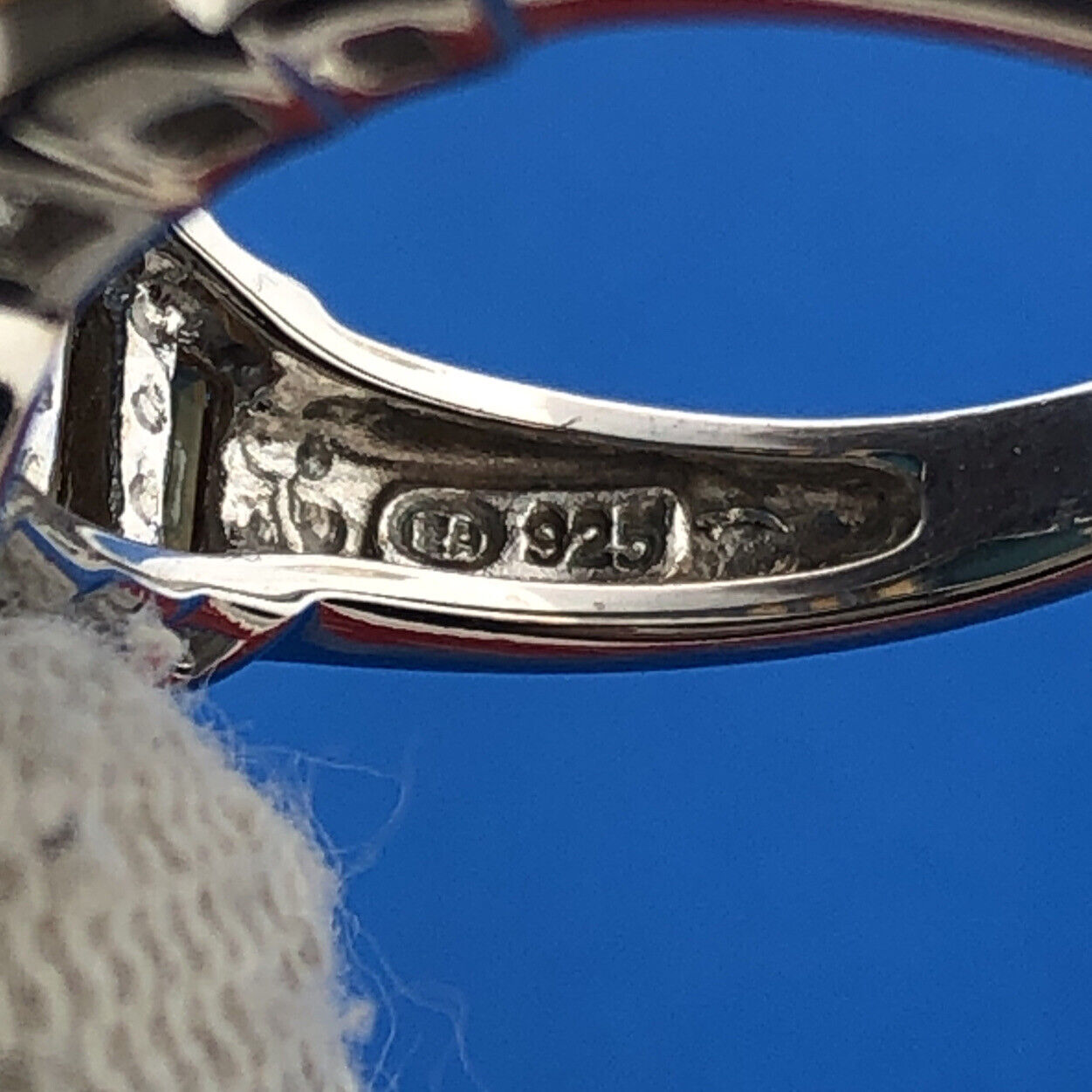 Stunning Sterling Silver 925 Oval Turquoise Cut Baguette Citrine Ring Size 6