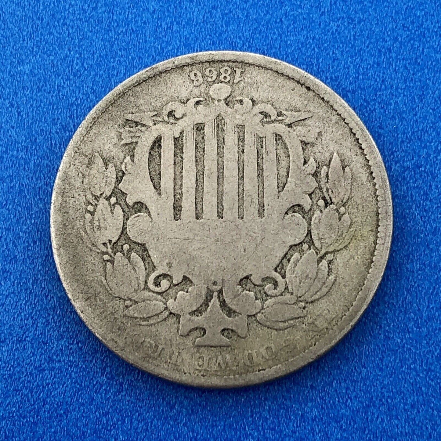 1866 P Shield Nickel Variety 1 With Rays Better Key Rare Philadelphia Type Coin