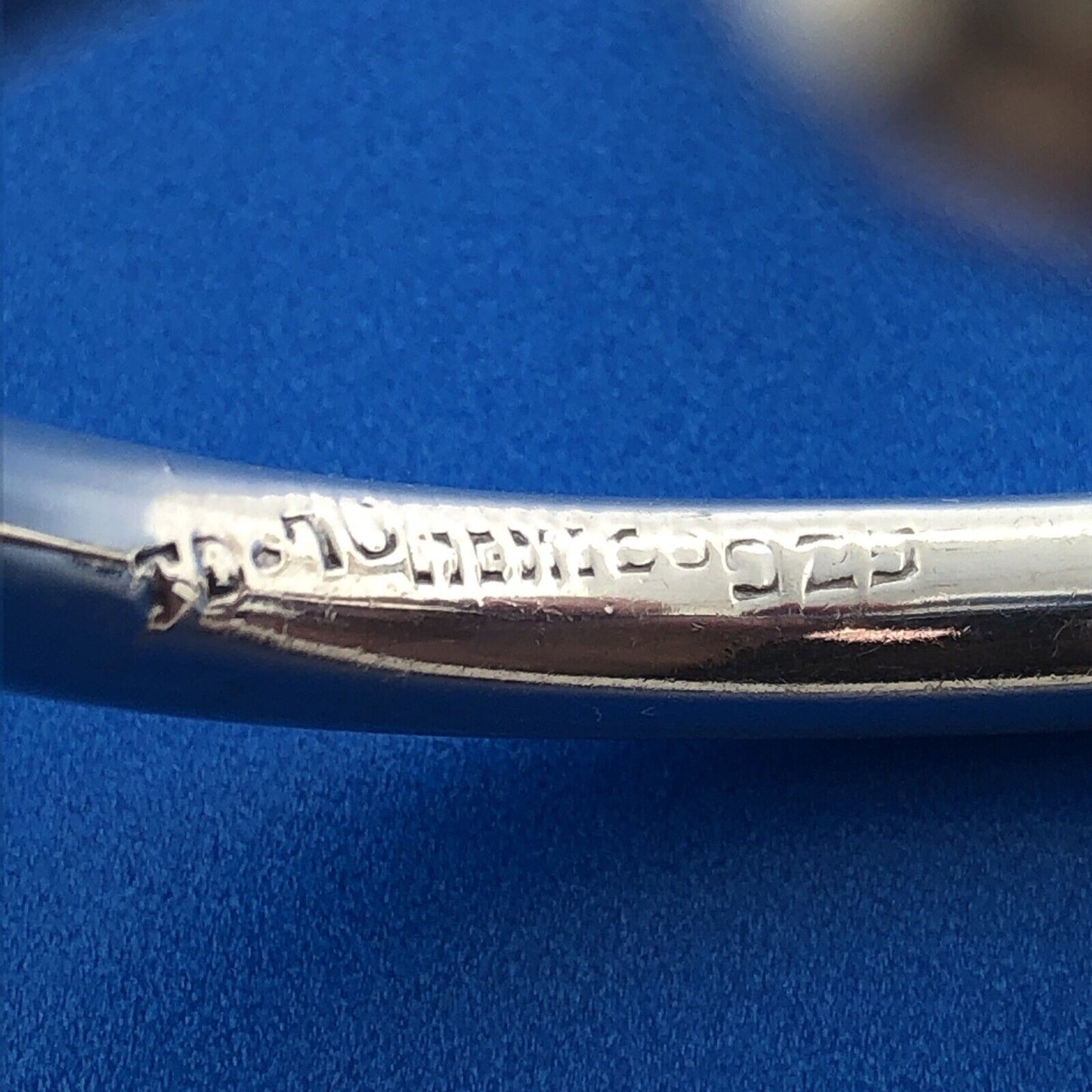 Vintage Taxco Mexico Sterling Silver 925 Modernist Clamper Hinge Cuff Bracelet