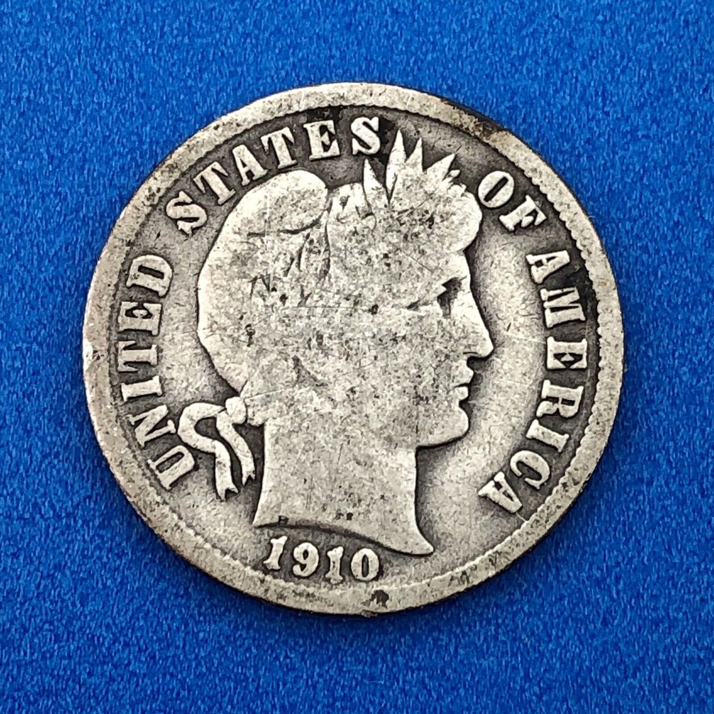 1910 P Barber Silver Dime $.10 Better Rare Scarce Key Philadelphia Mint Coin