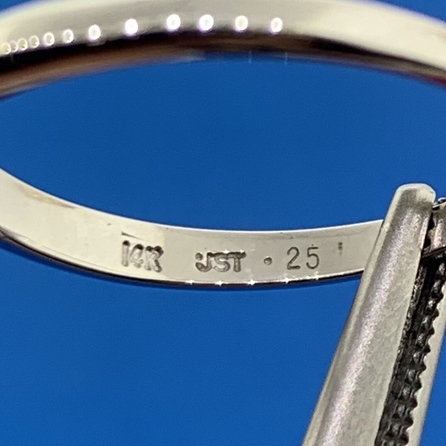 Designer 14K White Gold Princess Diamond Solitaire Engagement Ring