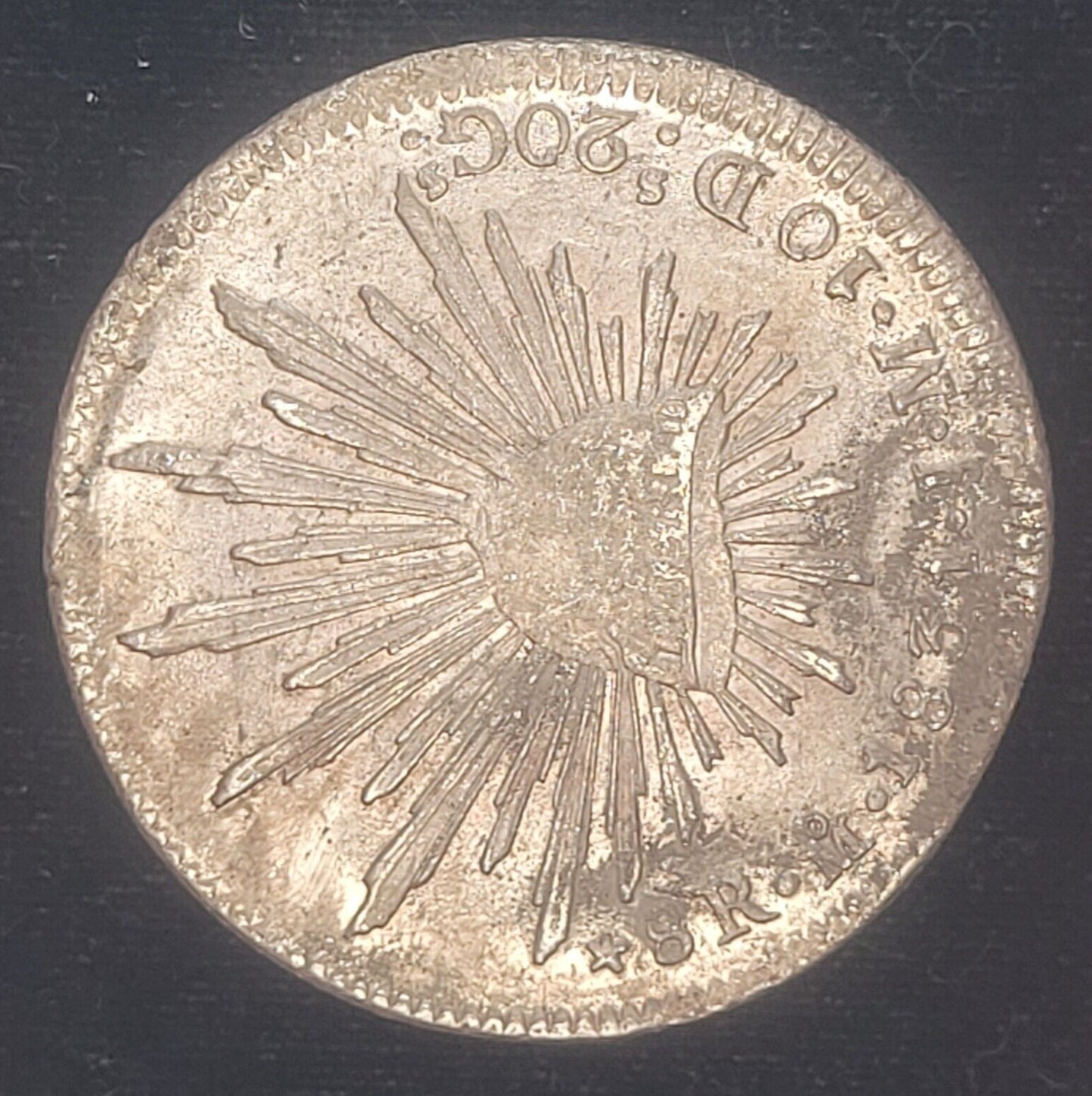 1831 Mo 8R Mexican Mint Mexico J.M. .903 Silver Milled Cap & Rays Libertad