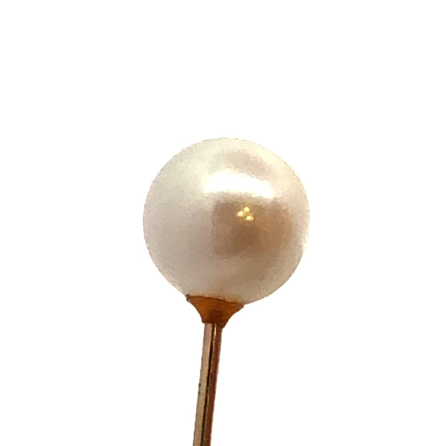 Designer 14K Yellow Gold White Pearl Wedding Anniversary Stud Earrings
