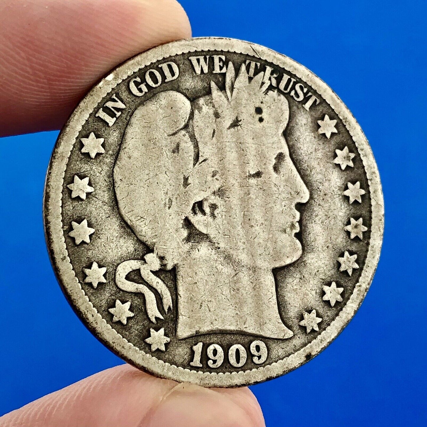 1909 O Silver Barber Half Dollar Better Key Date New Orleans Coin Rare Scarce