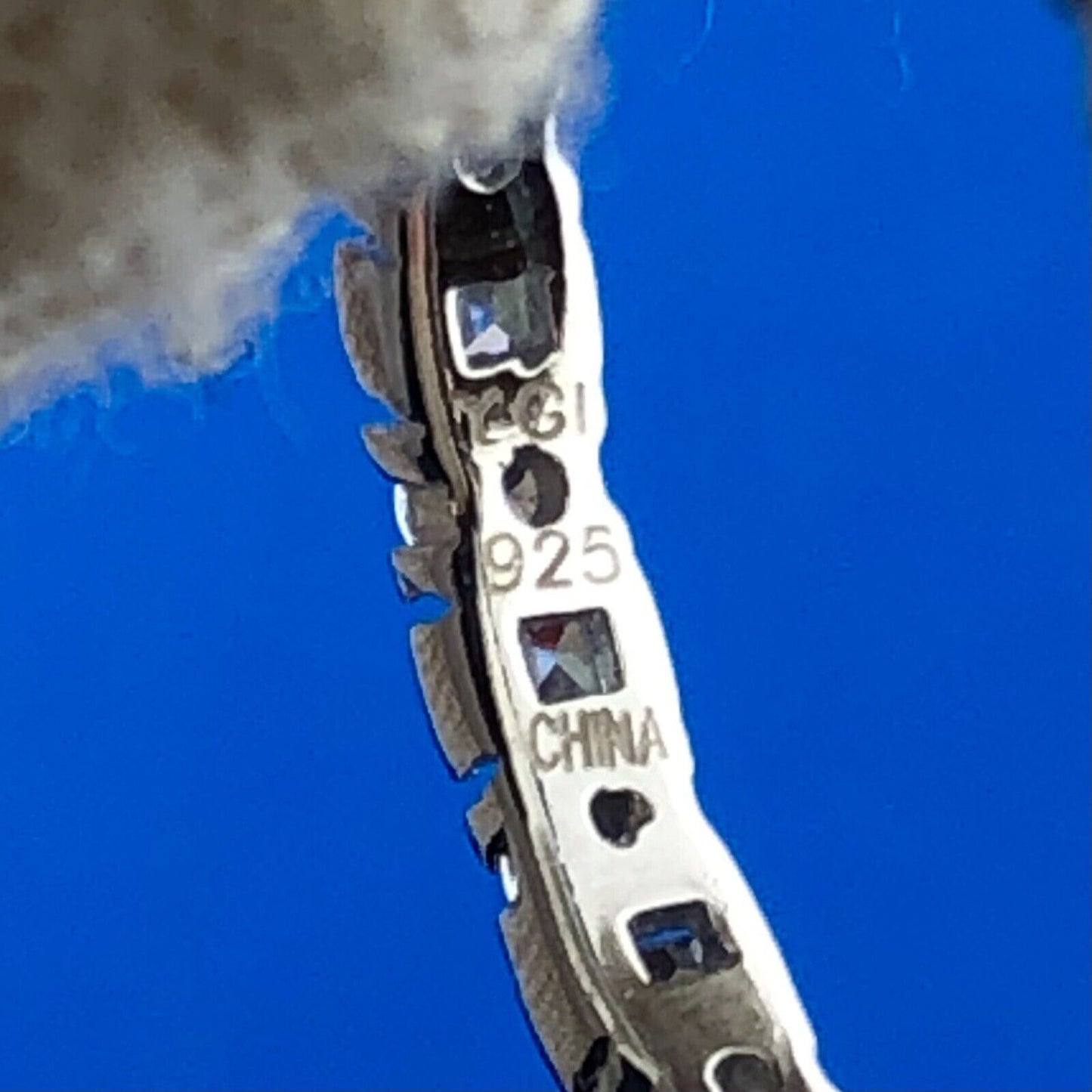 Designer YGI Sterling Silver 925 Channel Set CZ Band Ring Size 6