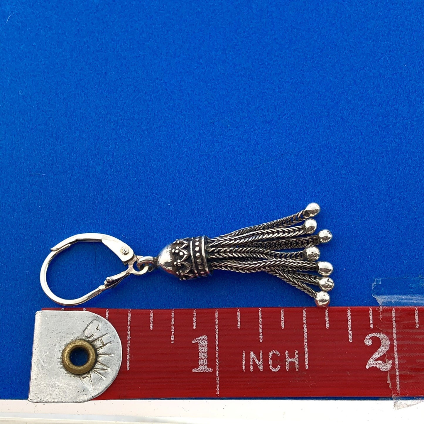 Retro 925 Sterling Silver Balinese Chandelier Drop Dangle Leverback Earrings