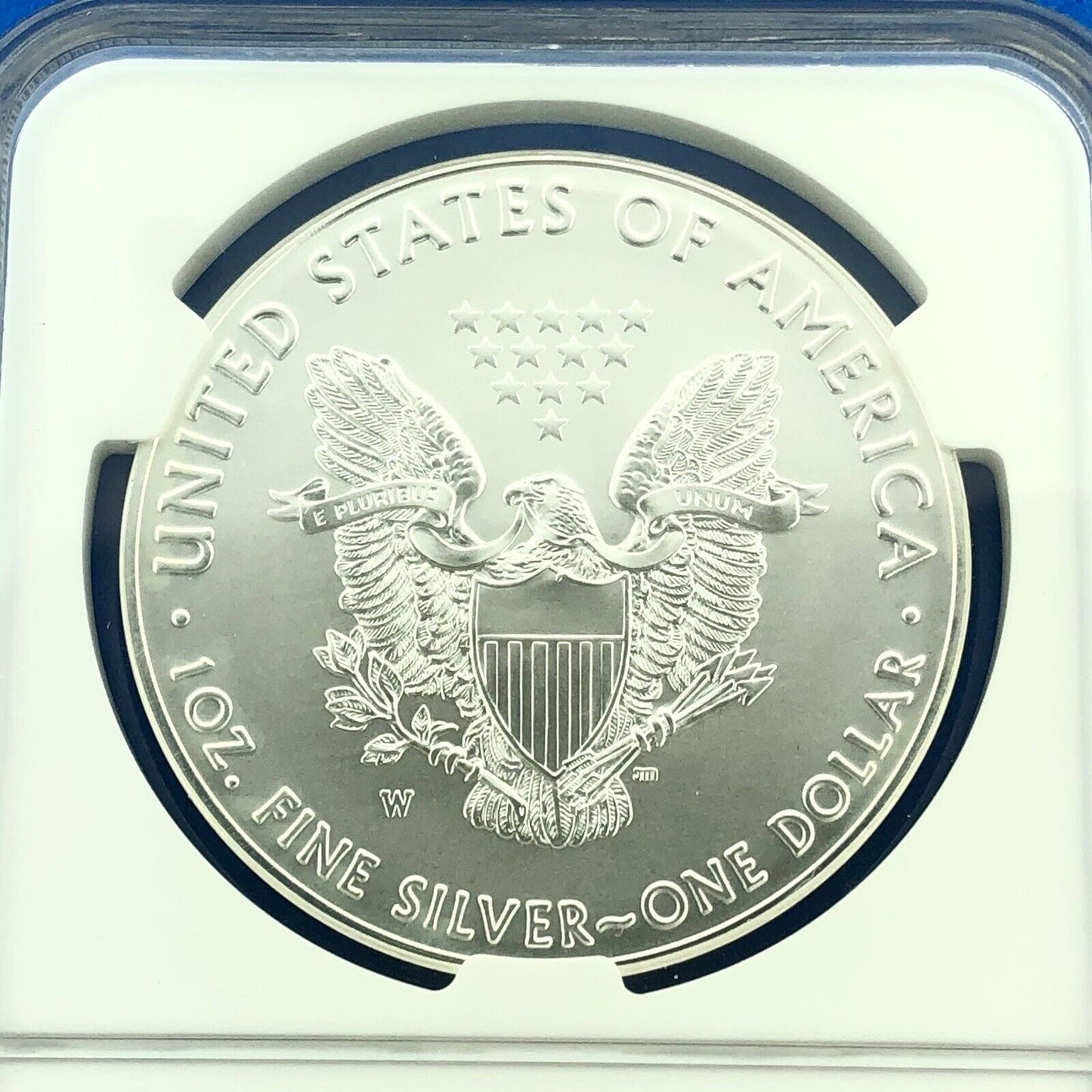 2016 W Burnished Silver Eagle Lettered Edge Early Release 30th Anniv NGC MS70