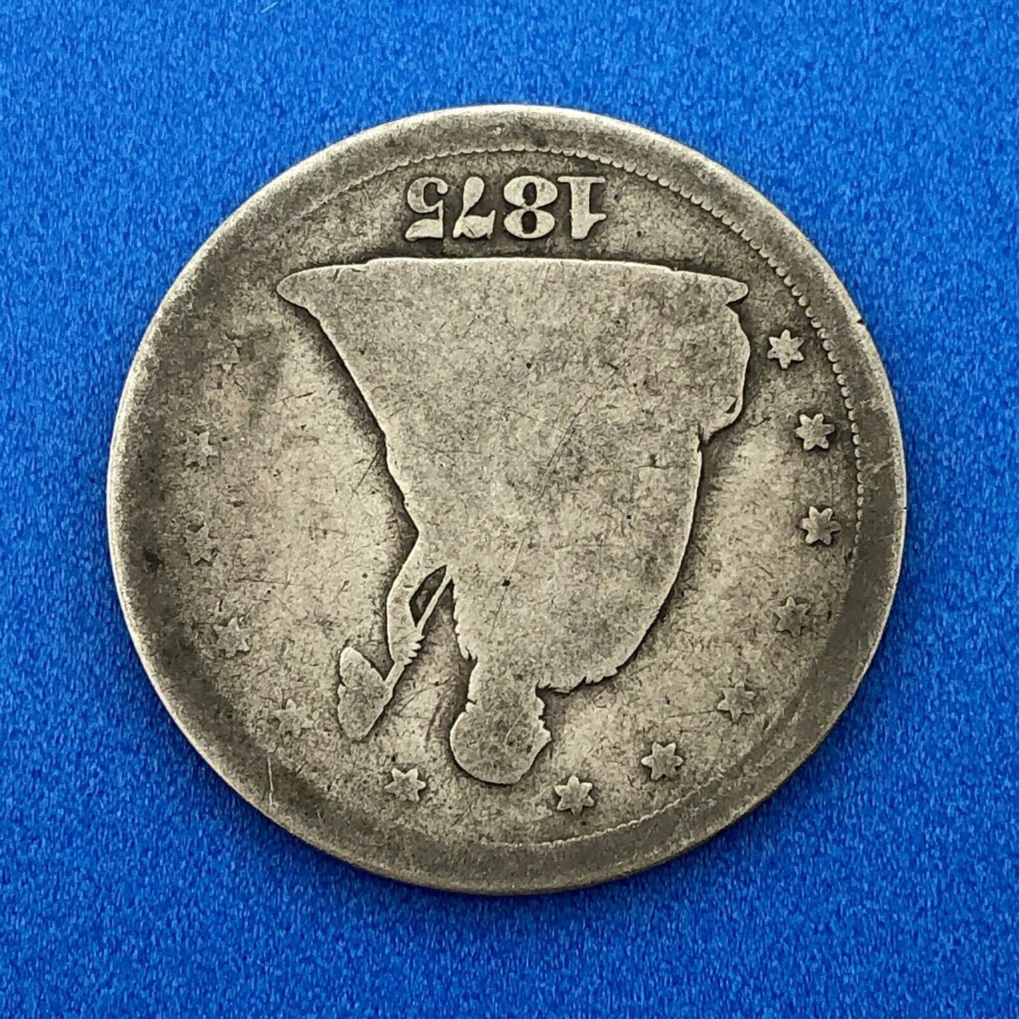1875 S Silver Seated Liberty Twenty Cent Piece 3 Year Type San Francisco Coin