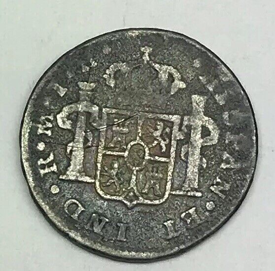 1809 Mexico Silver 1/2 Real Mexico City Ferdinand VII Pirate Treasure Coin
