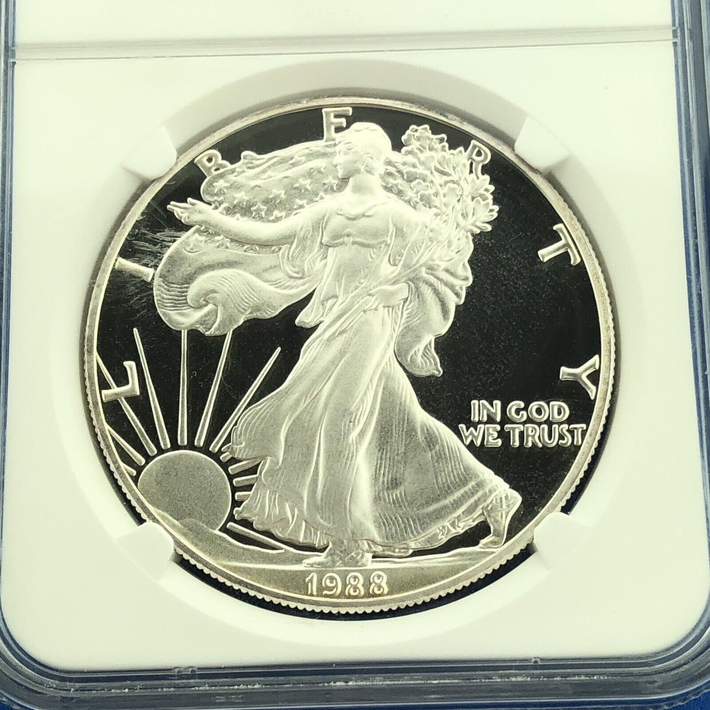 1988 S Proof Silver Eagle 999 Fine Silver NGC PF70 Ultra Cameo A Perfect Coin!