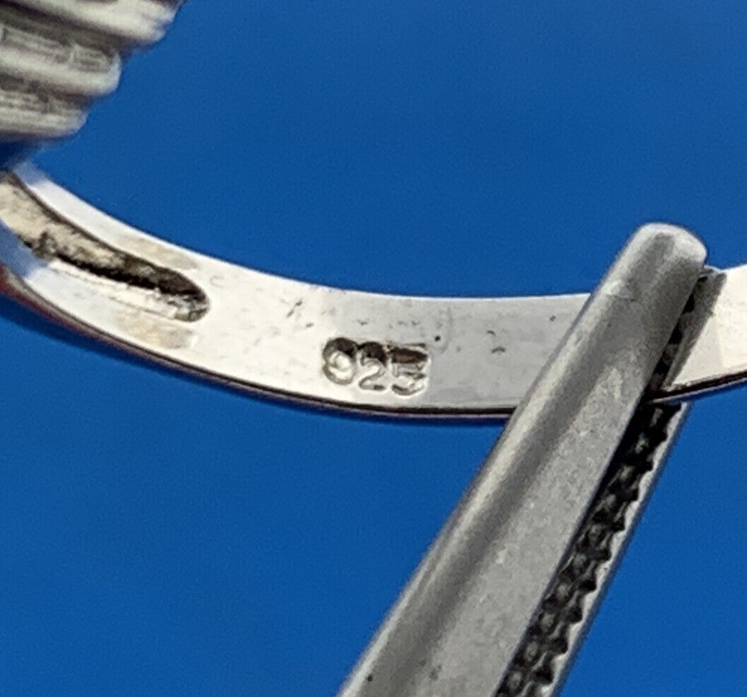 Designer 925 Sterling Silver Princess Cubic Zirconia CZ Accented Engagement Ring