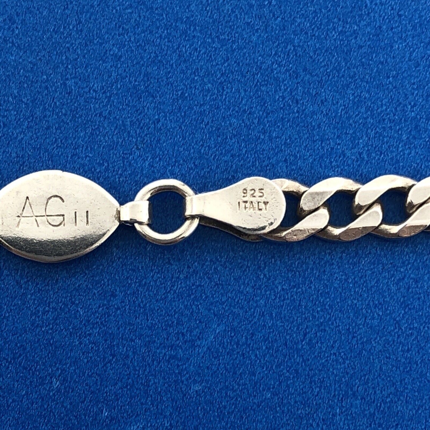 Italian Designer Ever Lasting 925 Sterling Silver Figaro Link Chain Necklace