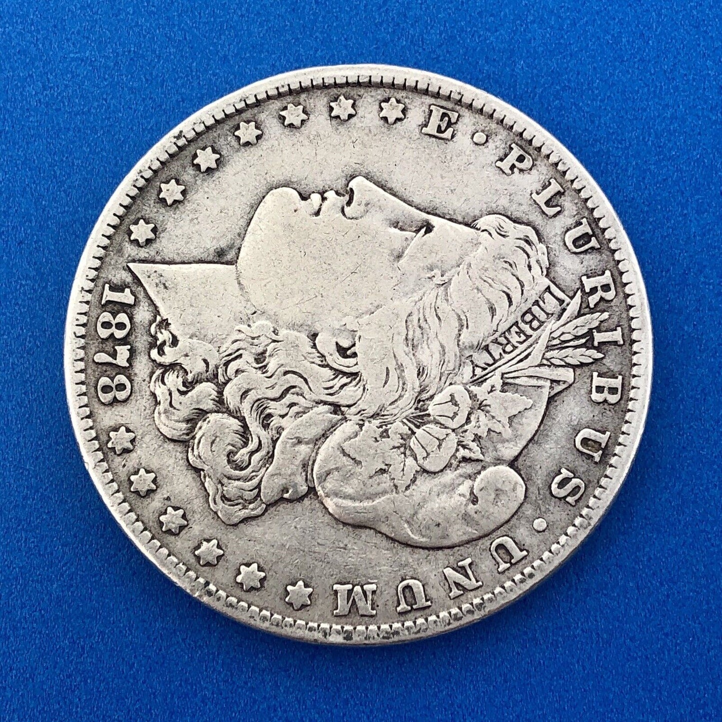 1878 7 TF Morgan Silver Dollar $1 First Year Philadelphia VAM 228B Slashed O