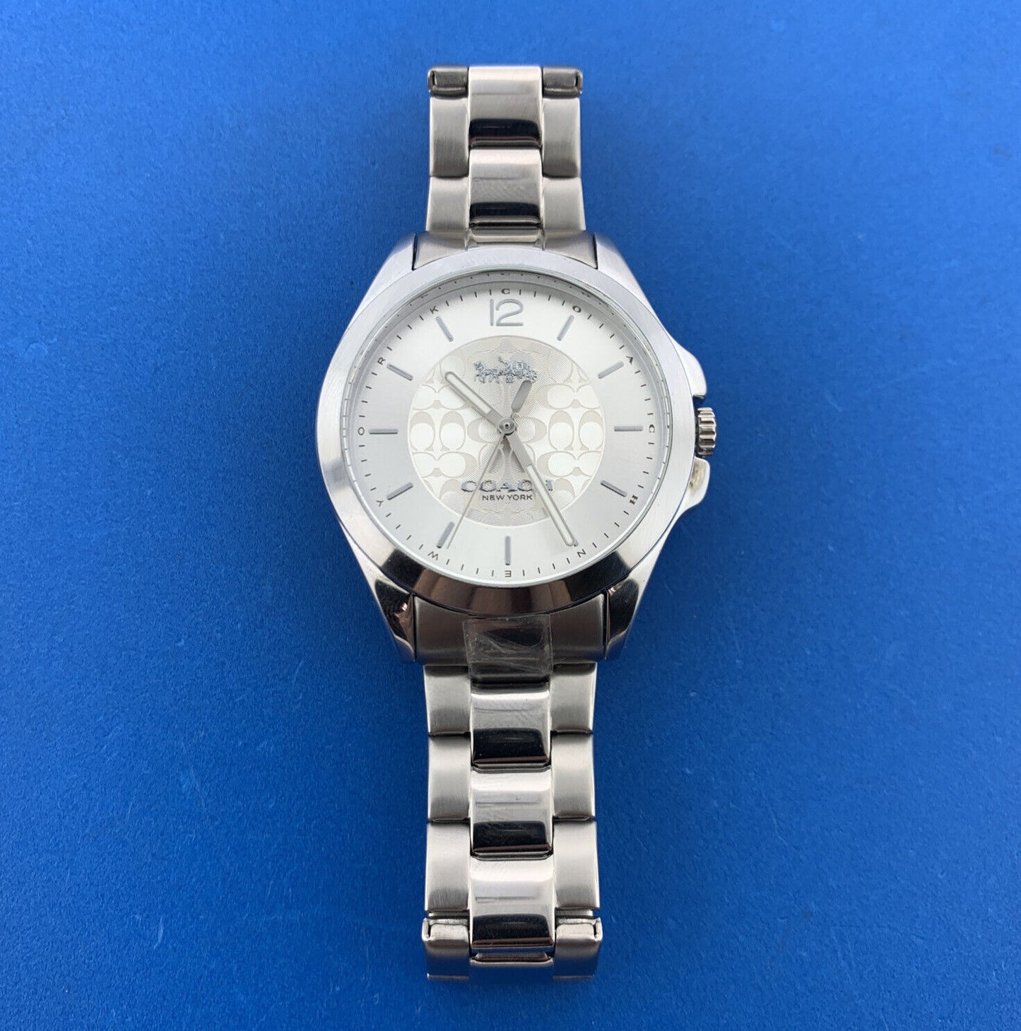 Designer Coach New York 37 mm Stainless Steel Libby Watch w/ Open Cuff Bracelet