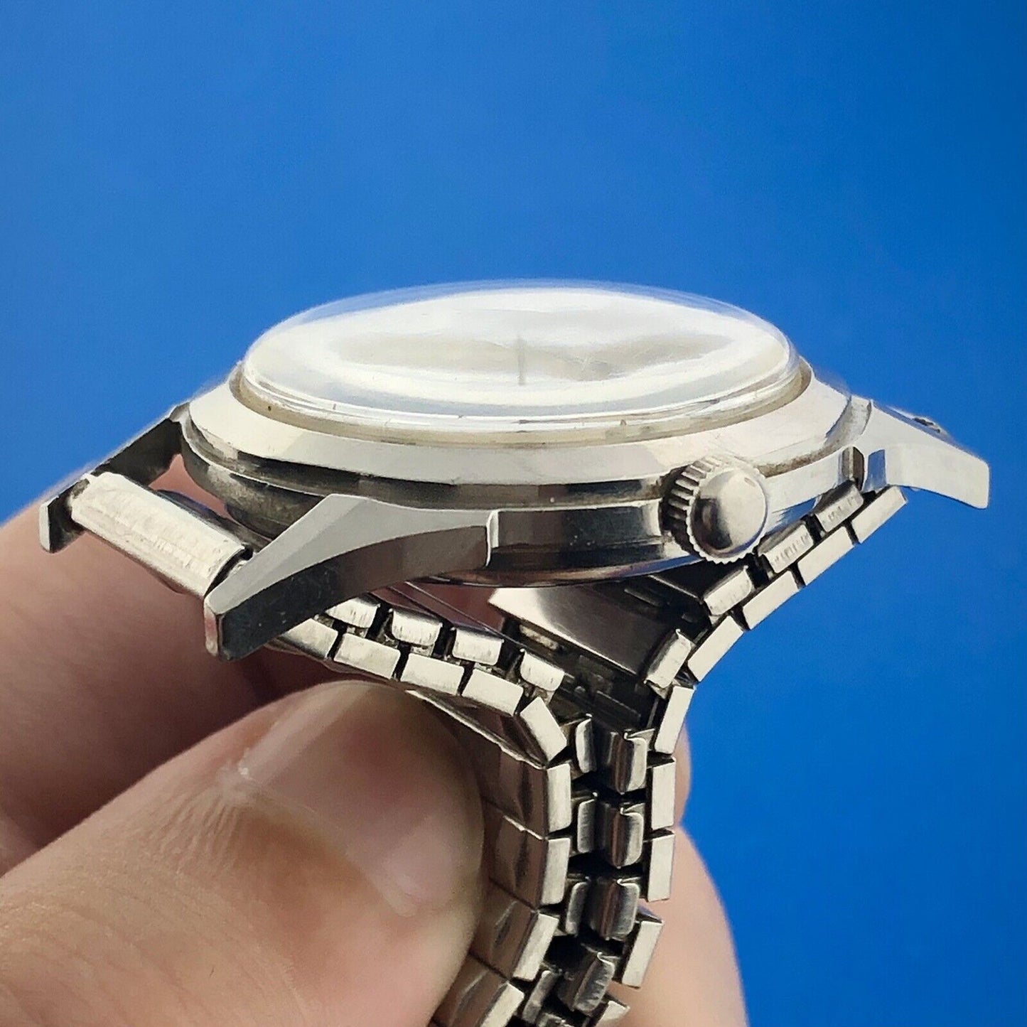 Mid Century Hamilton Automatic Mens Stainless Steel 17j Grade 661 Wrist Watch