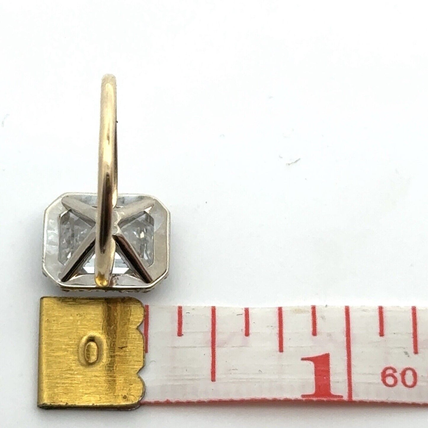 14K Yellow Gold Emerald Lab Created Diamond 2.55 TCW Halo Engagement Ring