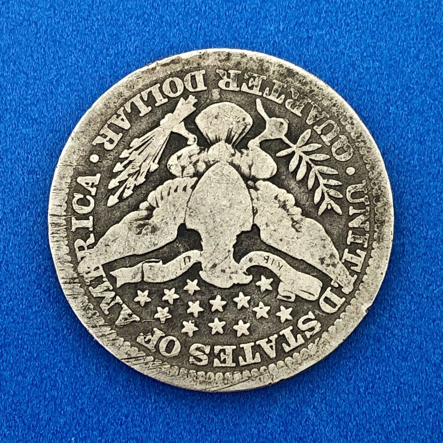 1914 S Silver Barber Quarter $.25 Better Key Date San Francisco Coin Rare Scarce