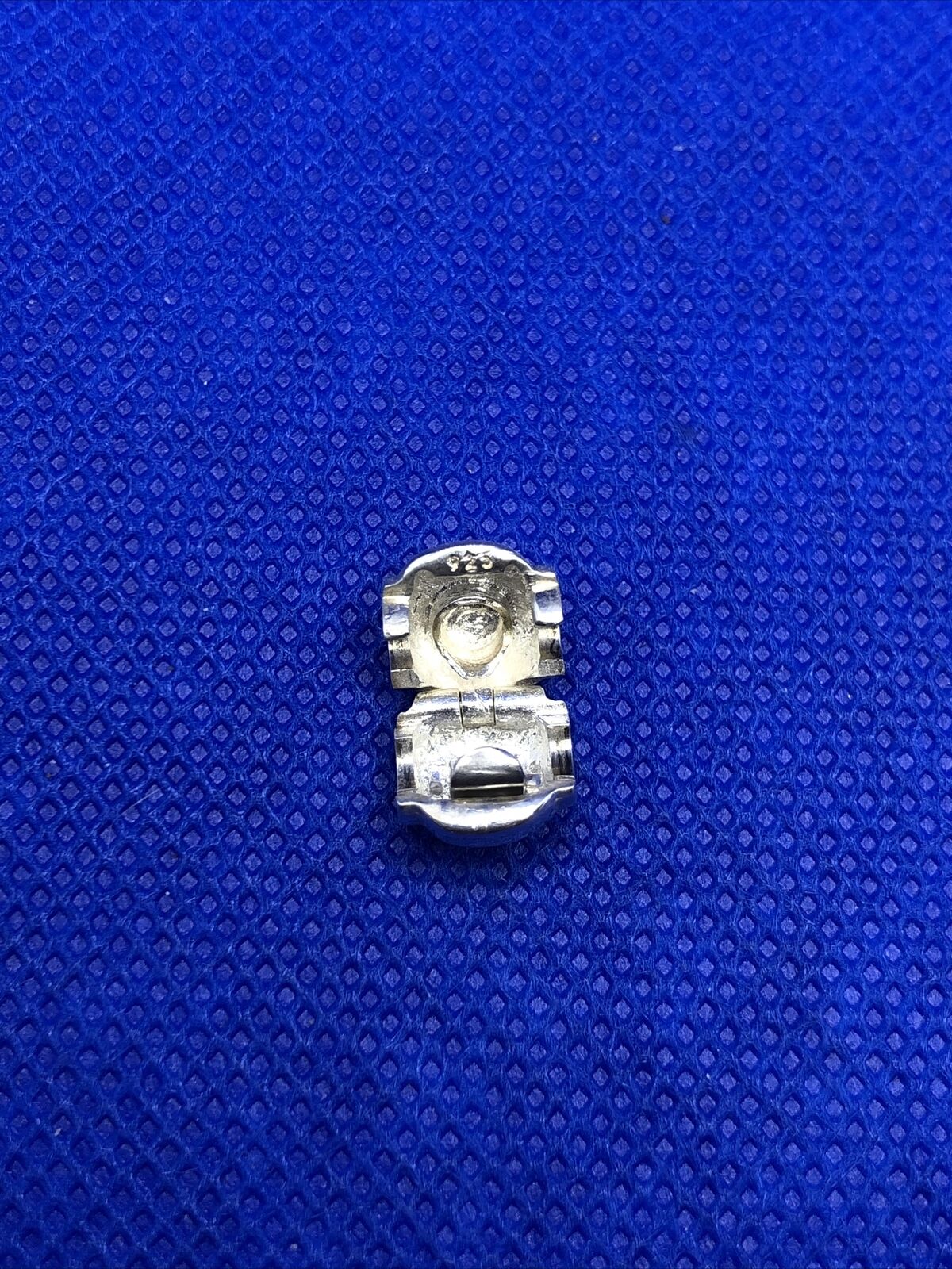 Authentic KALIA 925 Sterling Silver Scroll Swirl Slide Bracelet Clip Charm