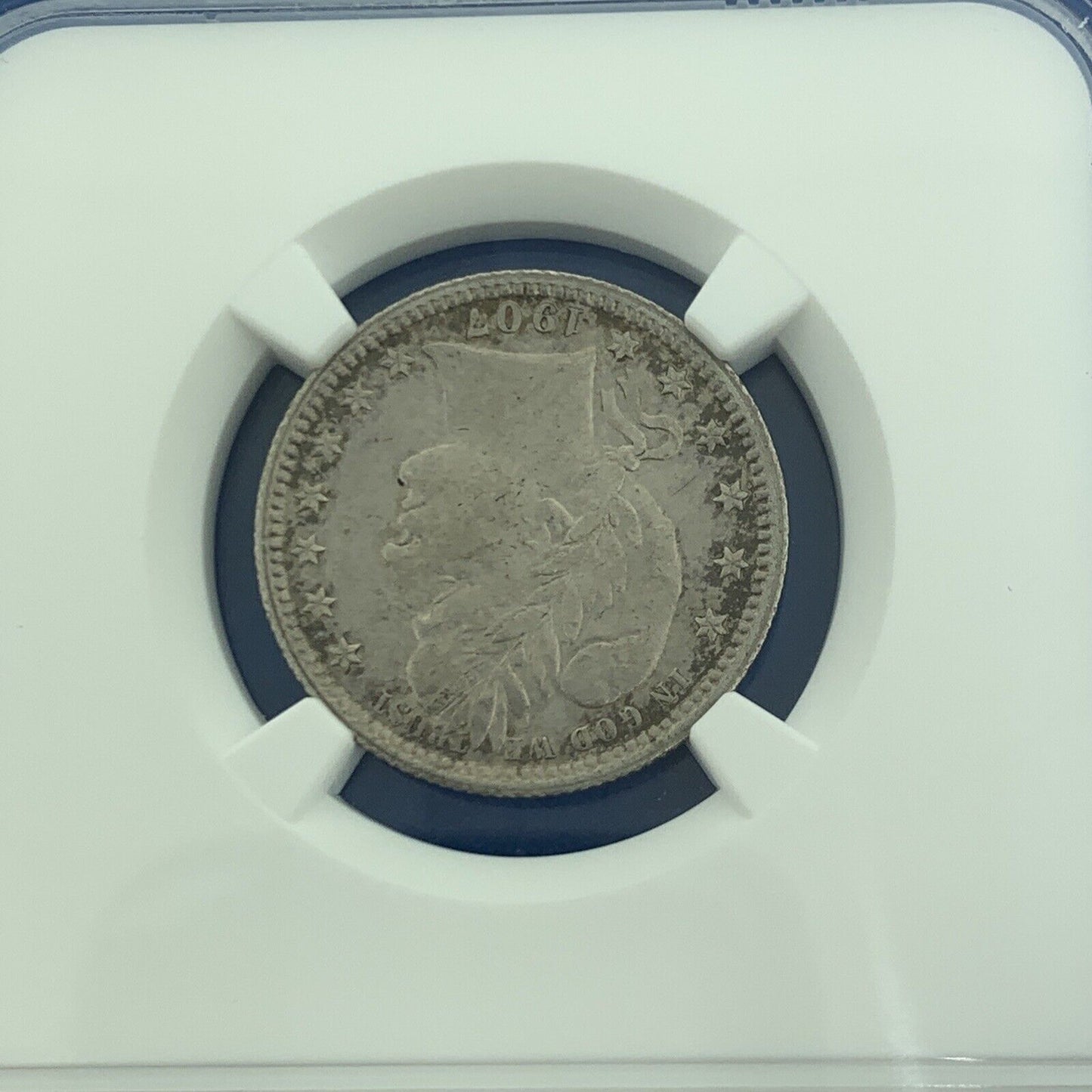 1907 O New Orleans 25c Barber Quarter 90% Silver Au Details NGC Cleaned Coin