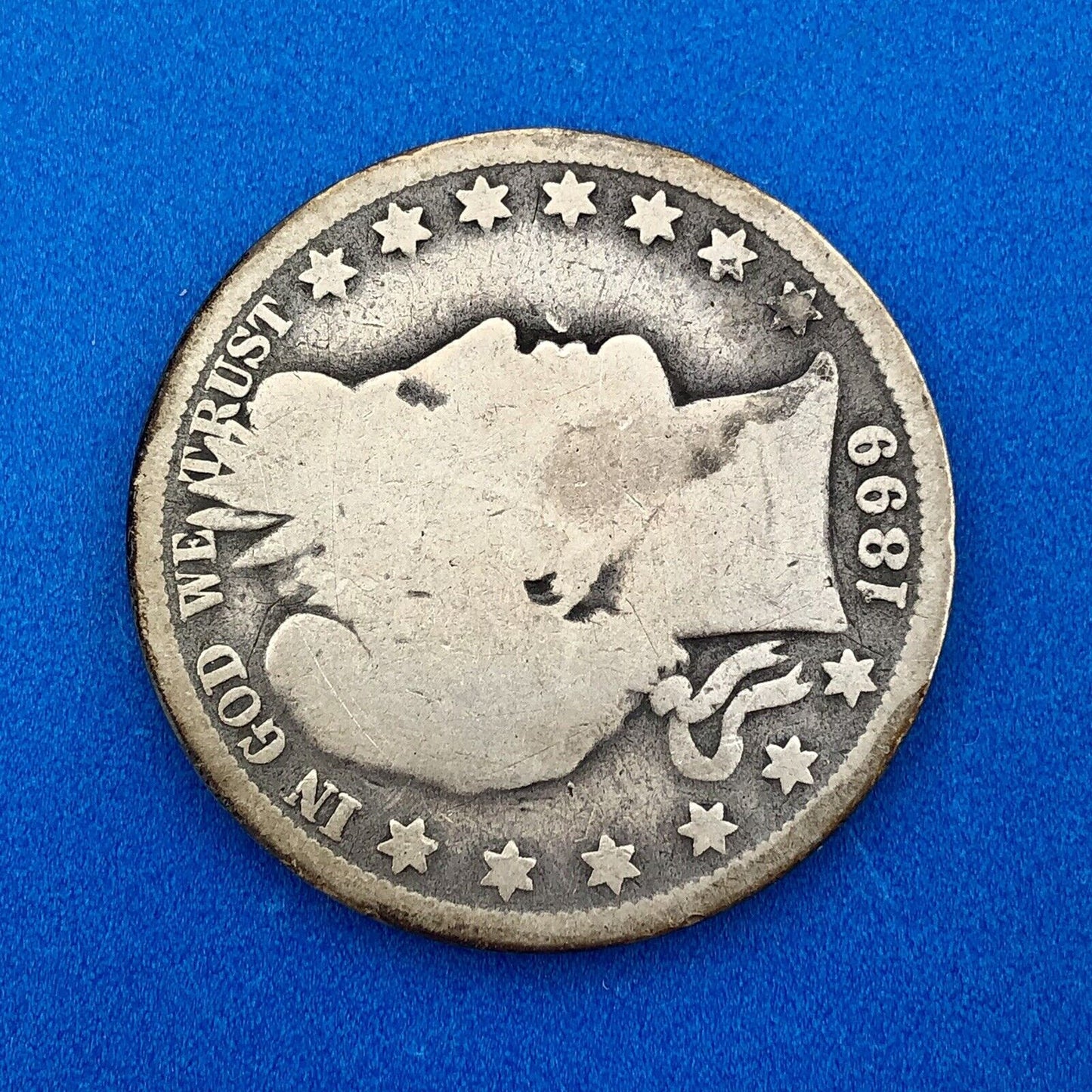 1899 O Silver Barber Half Dollar Better Key Date New Orleans Coin Rare Scarce