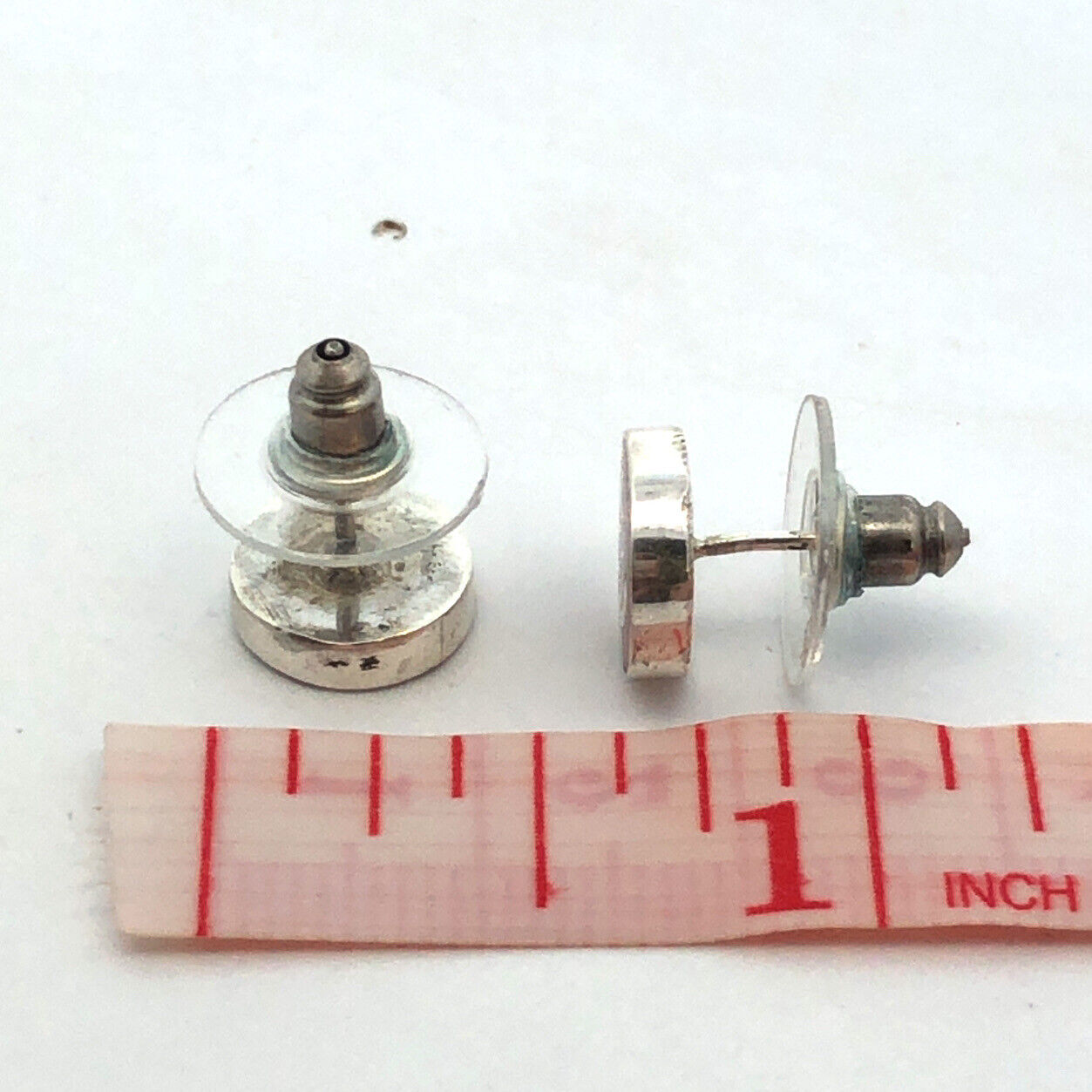 925 Sterling Silver Resin Sea Turtle Tortoise Cutout Round Stud Earrings