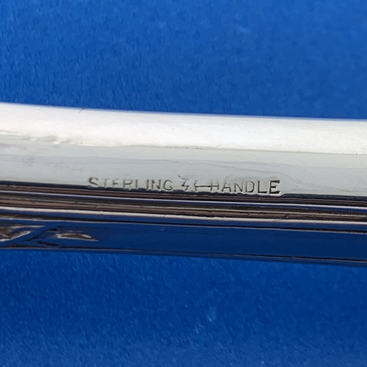 Wallace Rose Point 925 Sterling Silver 8-3/4" Individual Steak Knife No Monogram
