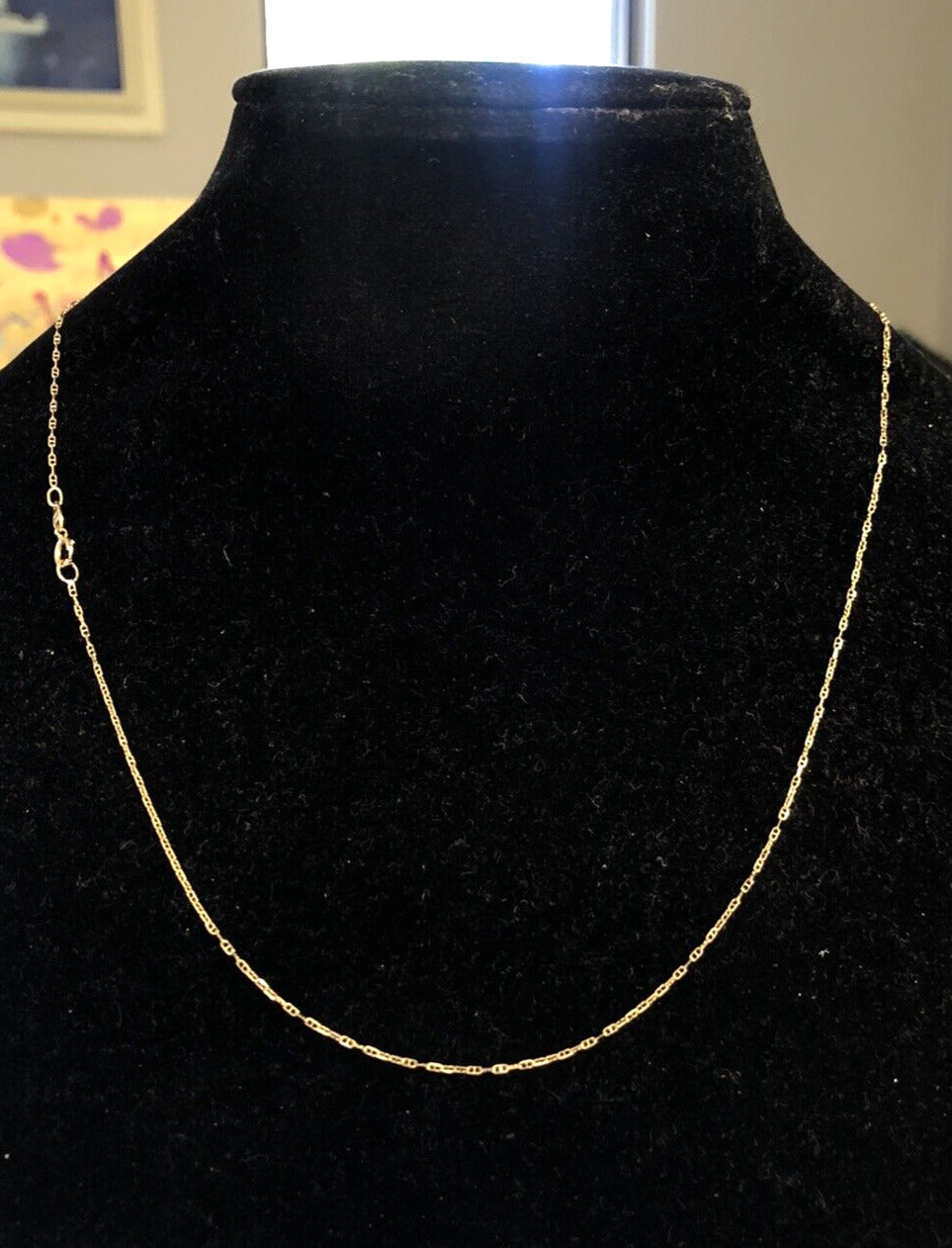 Designer Italy 14K Yellow Gold Anchor Mariners Link Chain Necklace