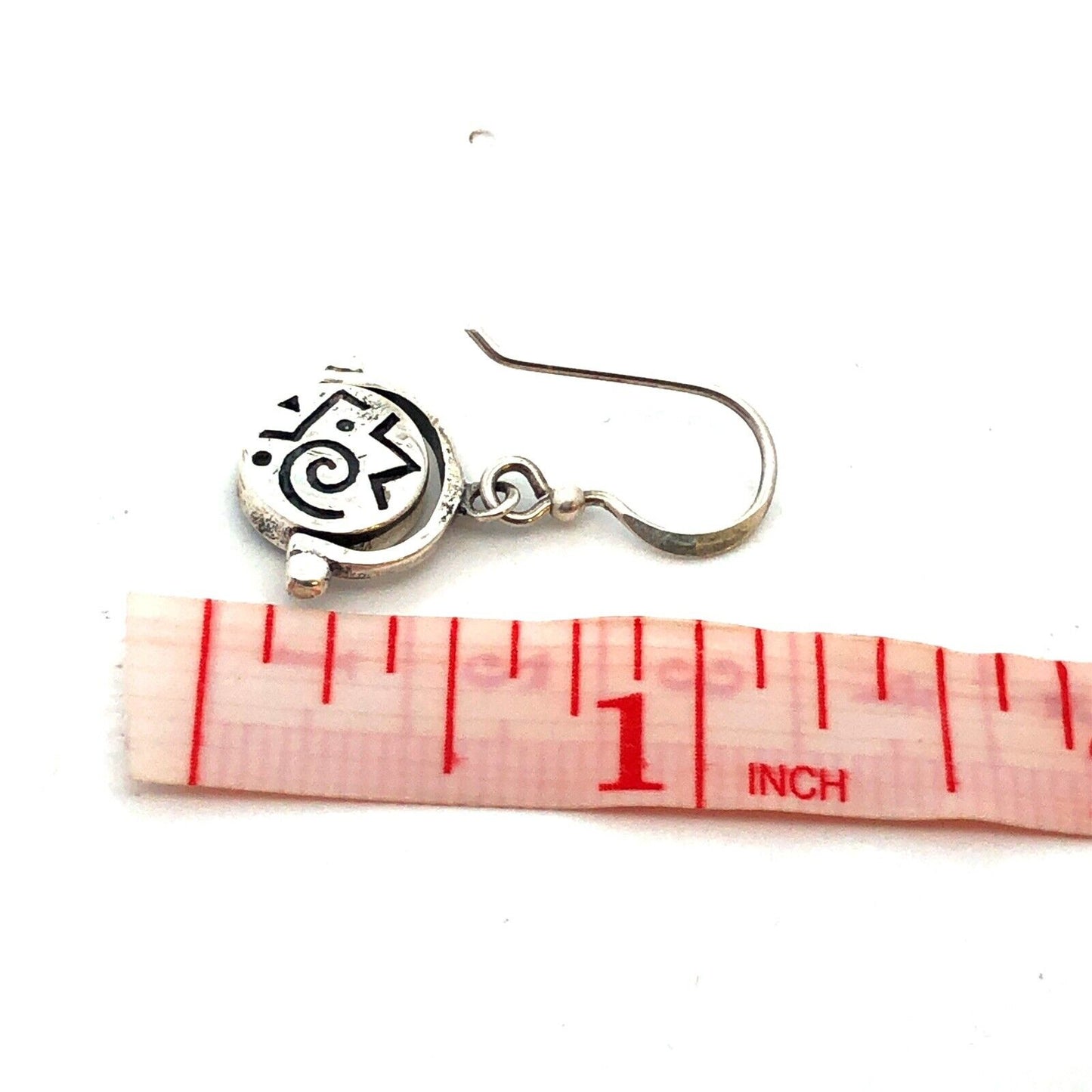 Designer 925 Sterling Silver Black Onyx Storyteller Reversible Dangle Earrings