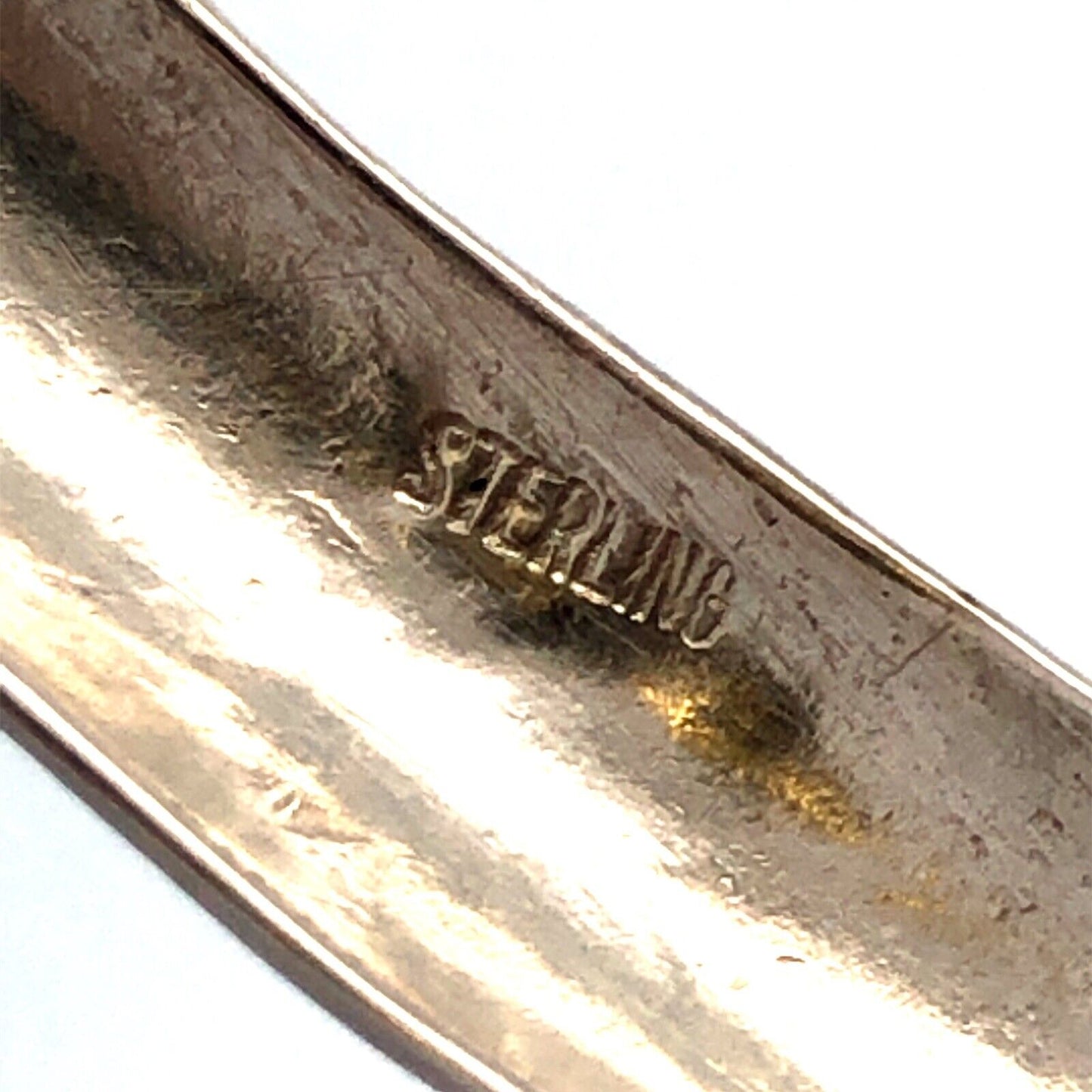 Native American Southwestern 925 Sterling Silver Concho Etched Bangle Bracelet