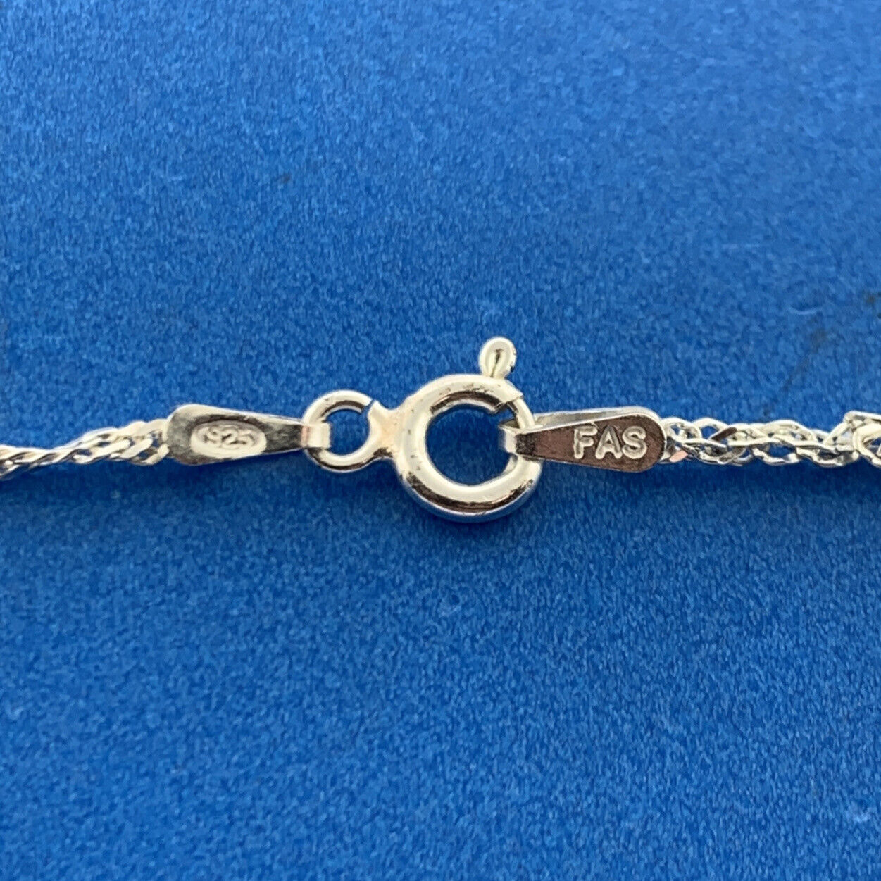 Designer FAS Italy 925 Sterling Silver Fancy Link Bead Ball Delicate Bracelet