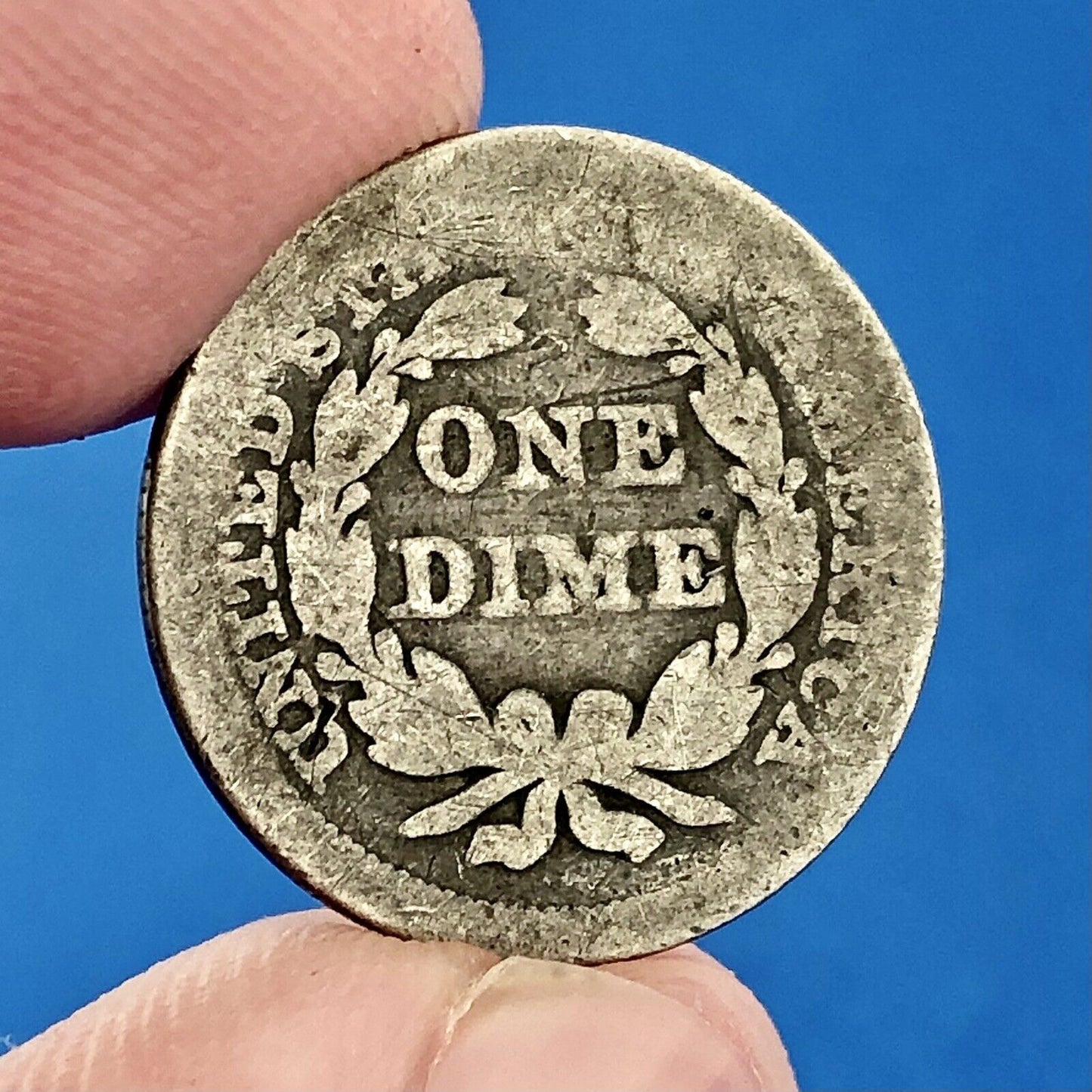 1849 P Seated Liberty Silver Dime 10c Better Key Scarce Rare Philadelphia Coin