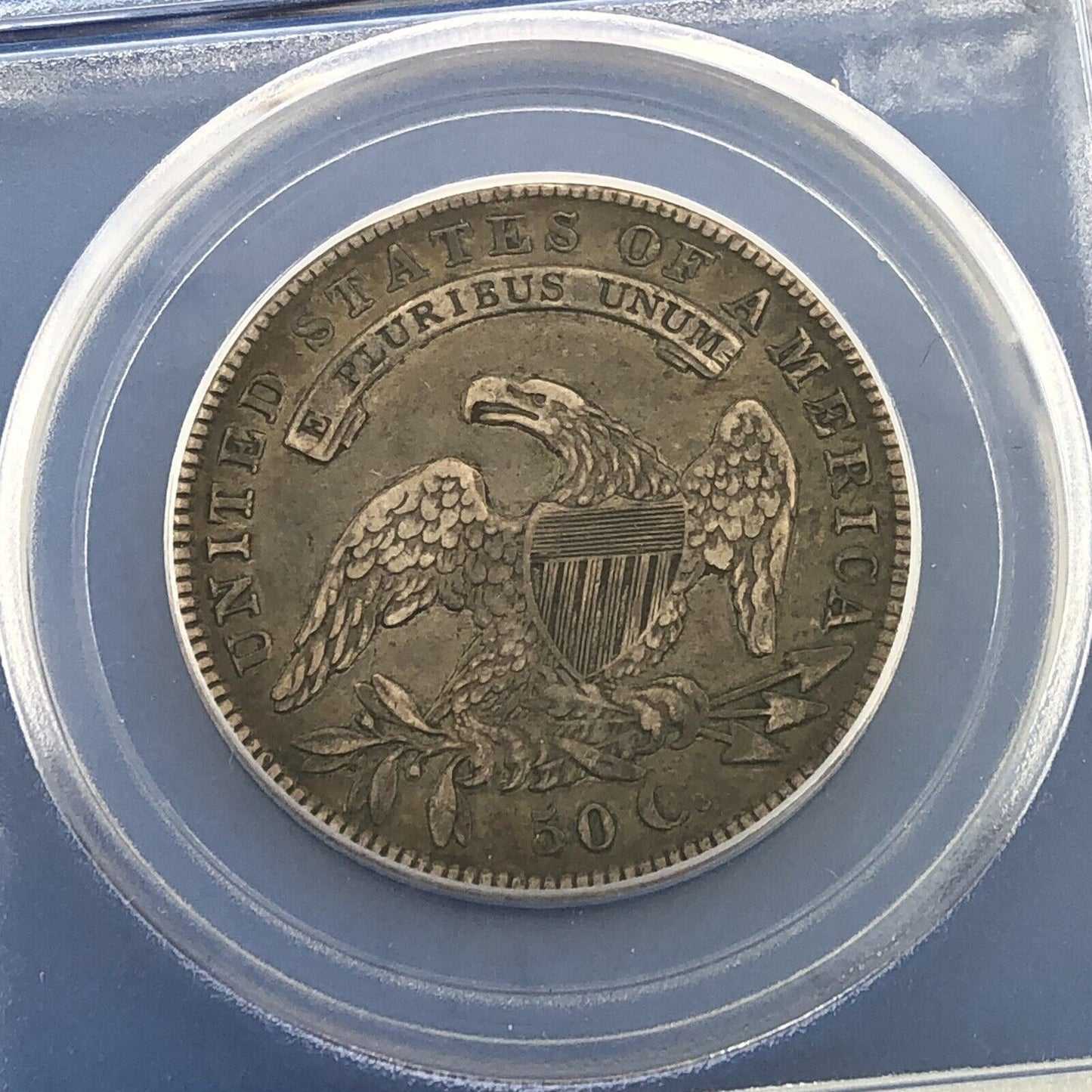 1836 Capped Bust Silver Half Dollar 50c Lettered Edge PCGS XF40 Early US Coin