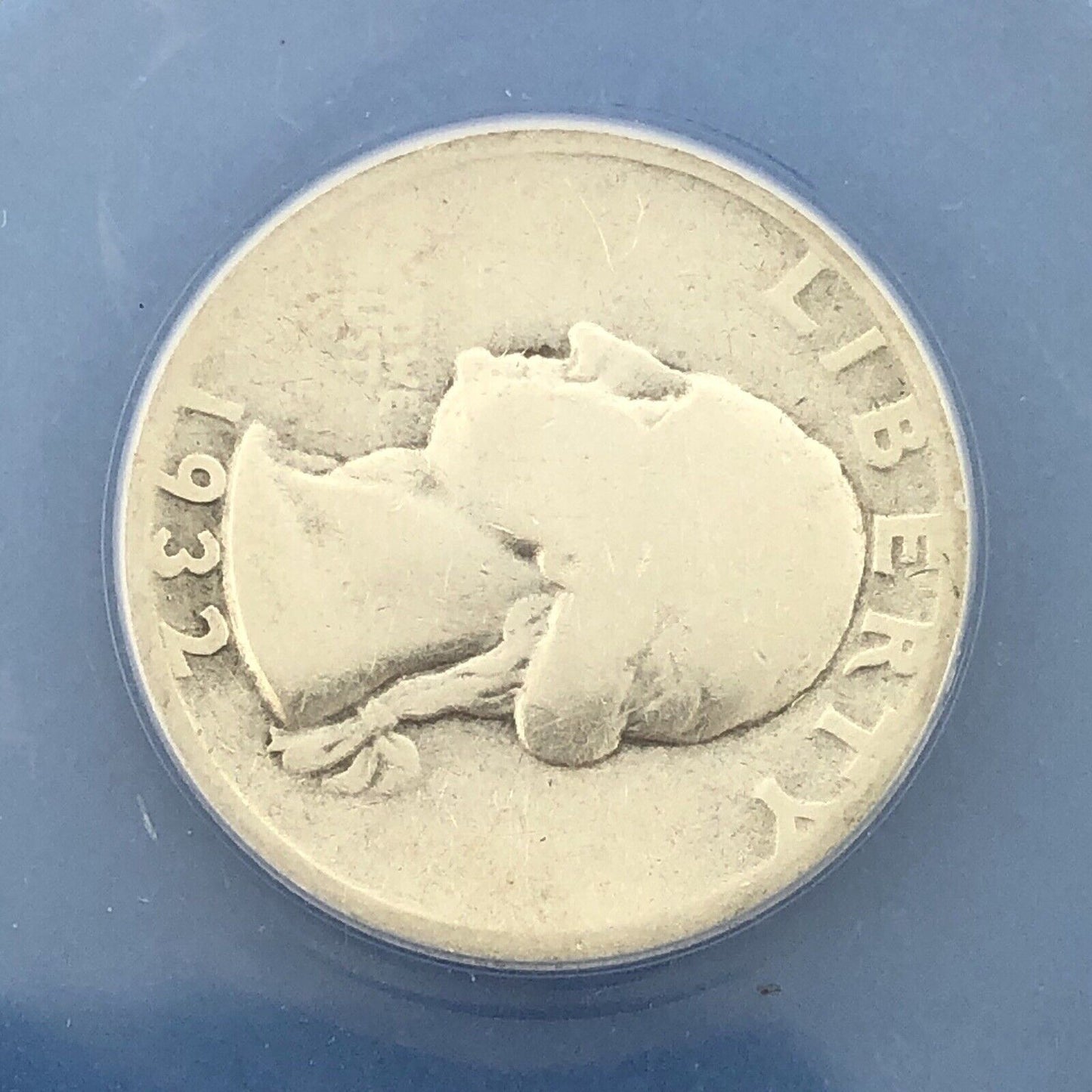 1932 D Silver Washington Quarter The Key Date Better Rare Denver ANACS G 6