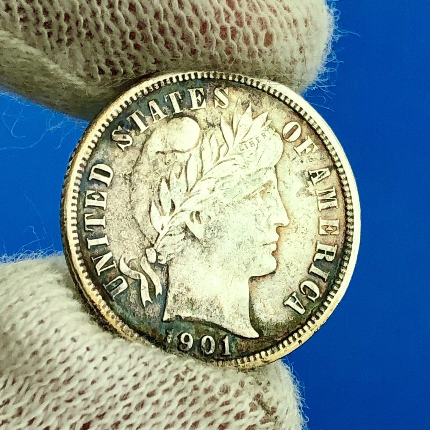1901 O Barber Silver Dime $.10 Better Rare Scarce Key New Orleans Mint Coin