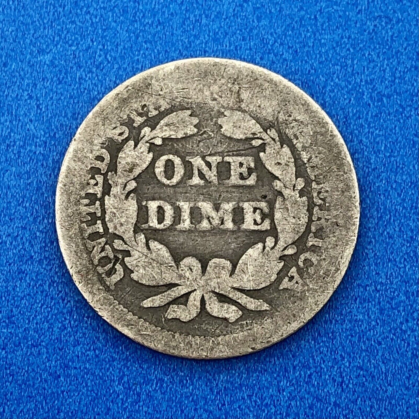 1849 P Seated Liberty Silver Dime 10c Better Key Scarce Rare Philadelphia Coin