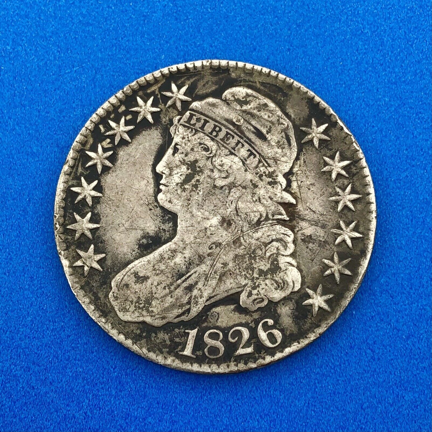 1826 P Capped Bust Silver Half Dollar 50c Better Early Philadelphia Mint Coin