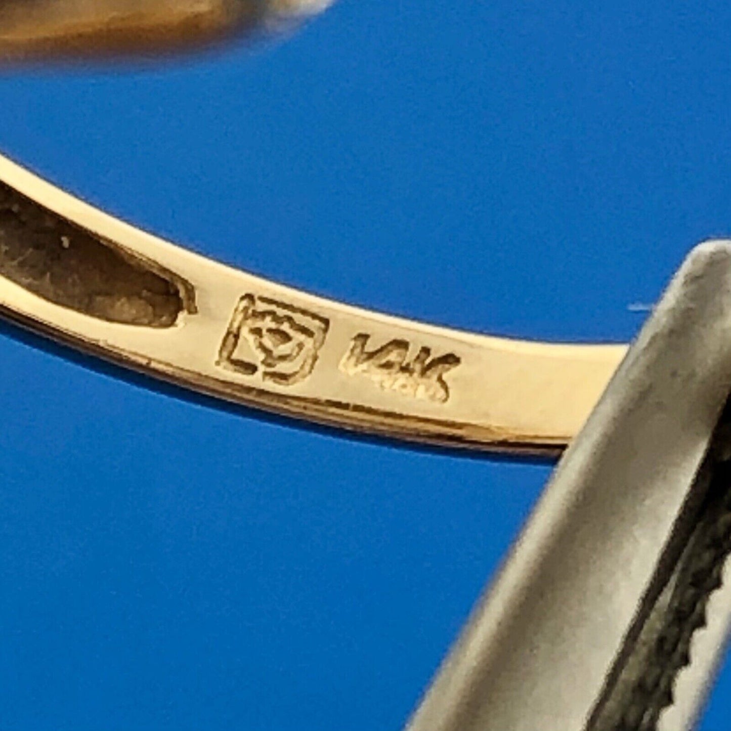 Designer 14K Yellow Gold Citrine Diamond Citrine Halo Statement Dome Ring Size 7