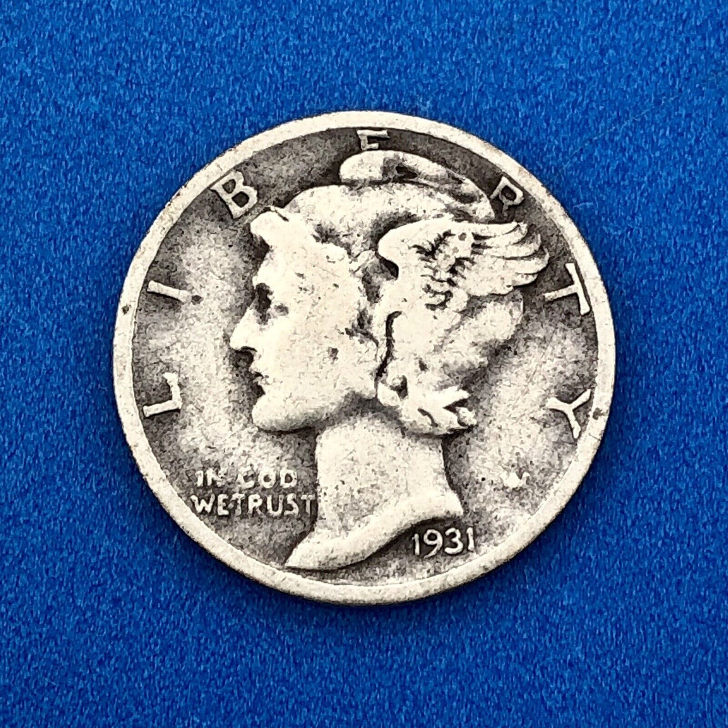 1931 S United States 90% Silver Mercury Dime Key Date Scarce San Francisco Coin